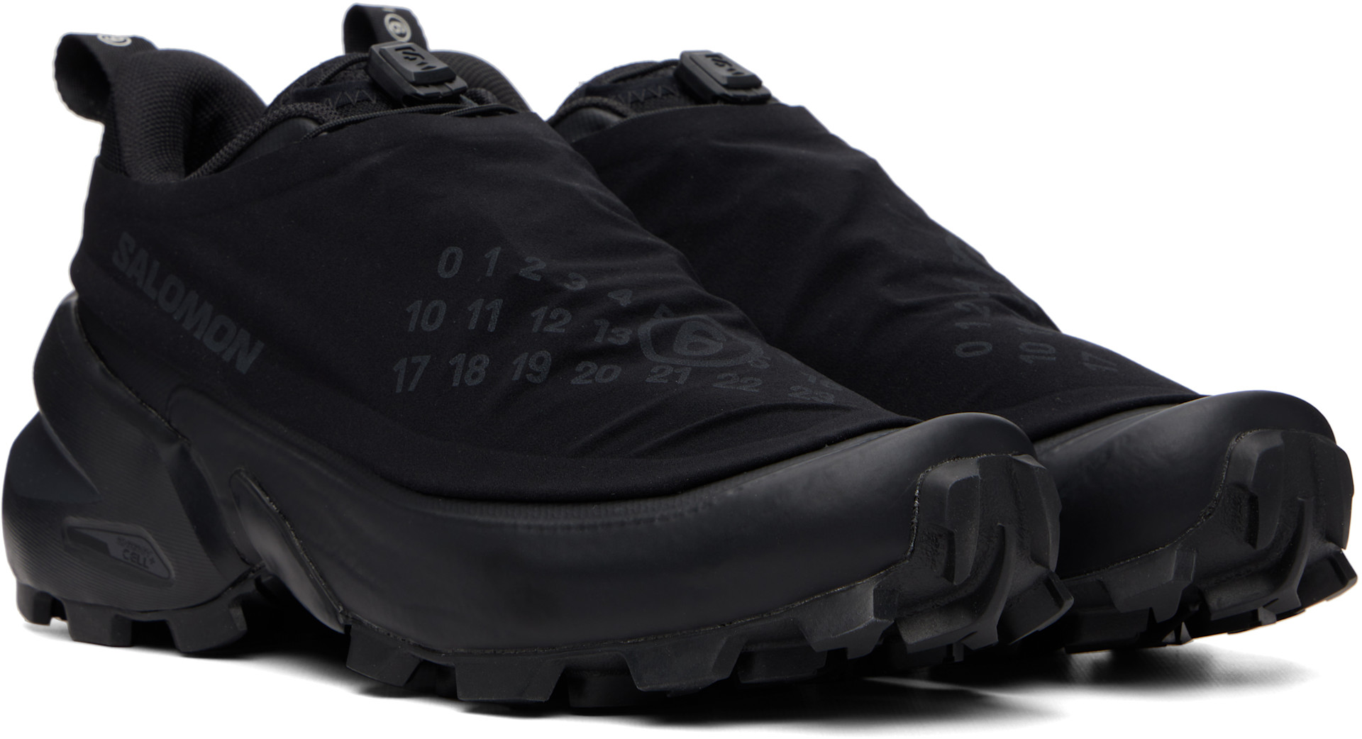 MM6 Maison Margiela: Black Salomon Edition Cross Dust Sneakers