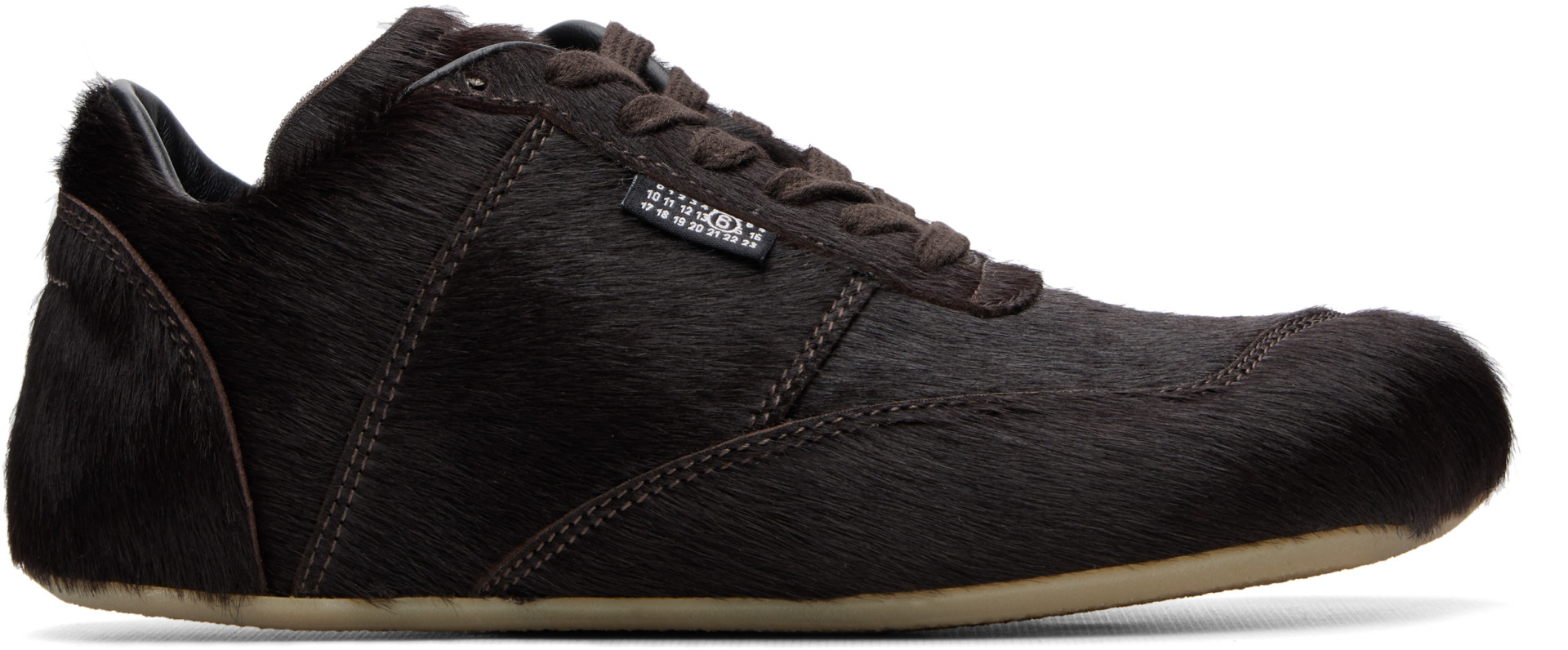 MM6 Maison Margiela: Brown Anatomic Sneakers | SSENSE