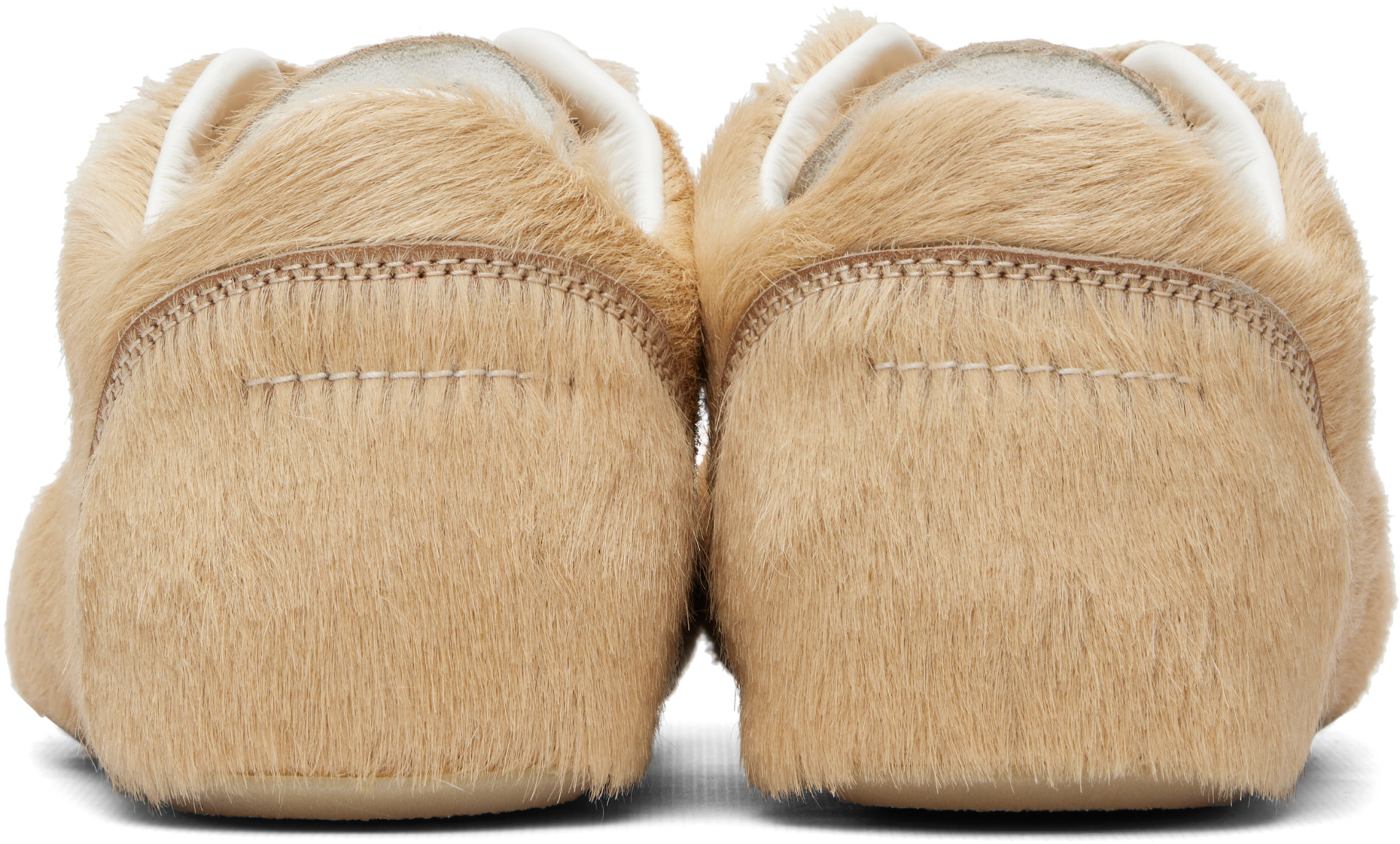 MM6 Maison Margiela - Baskets beiges à bout anatomique