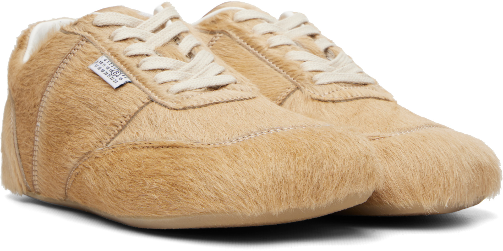 MM6 Maison Margiela - Baskets beiges à bout anatomique