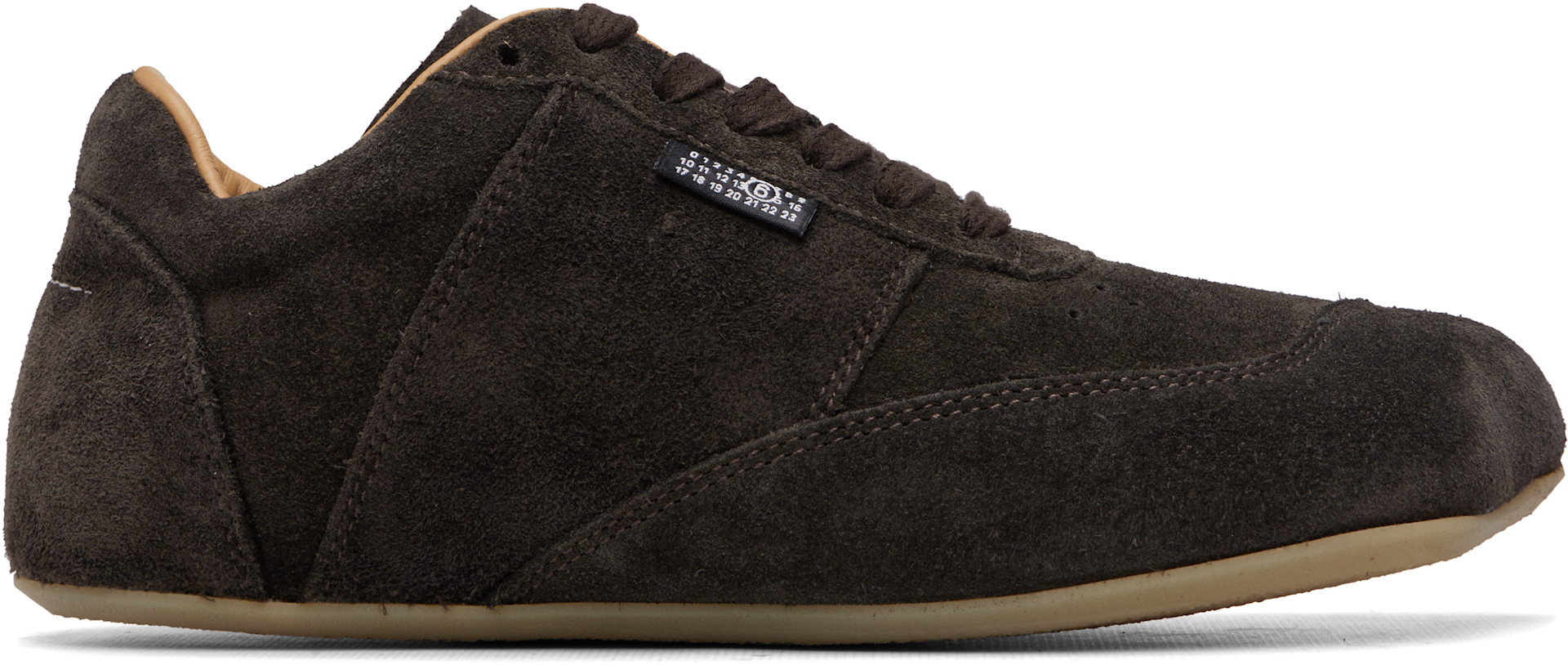 MM6 Maison Margiela - Baskets brunes en suède