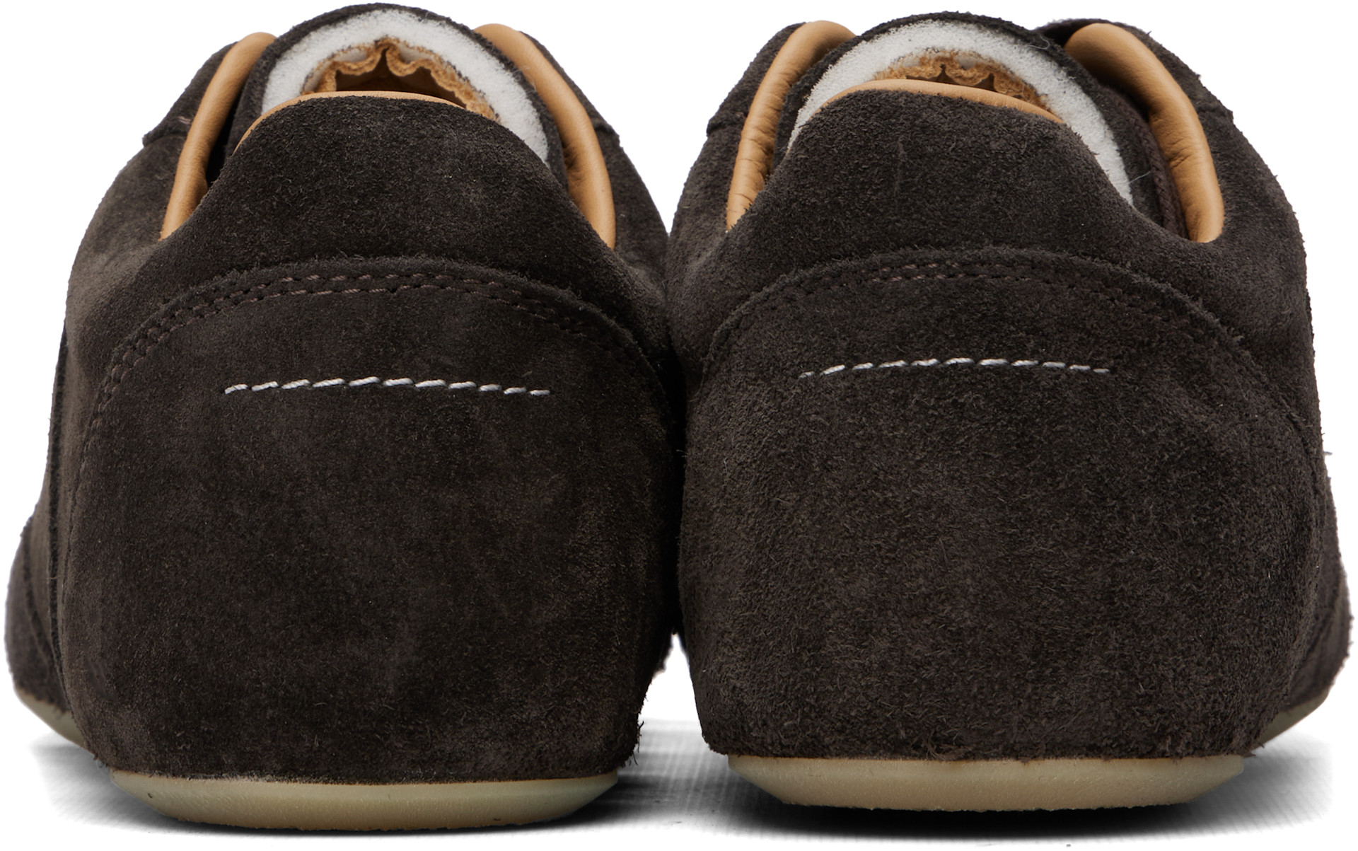 MM6 Maison Margiela - Baskets brunes en suède