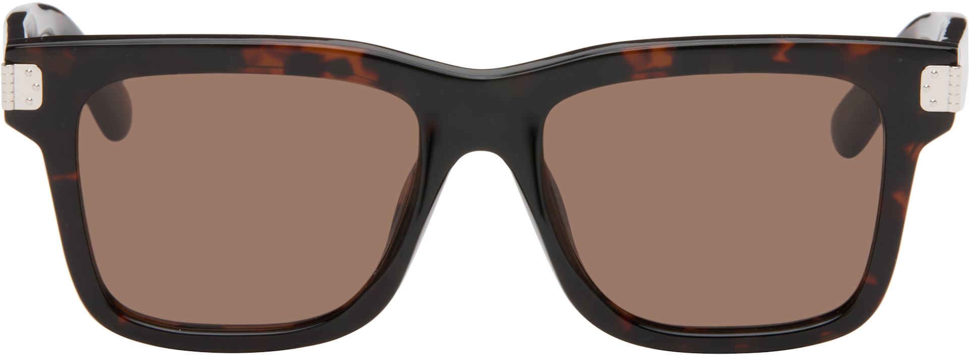 MM6 Maison Margiela: Brown 15 Sunglasses | SSENSE