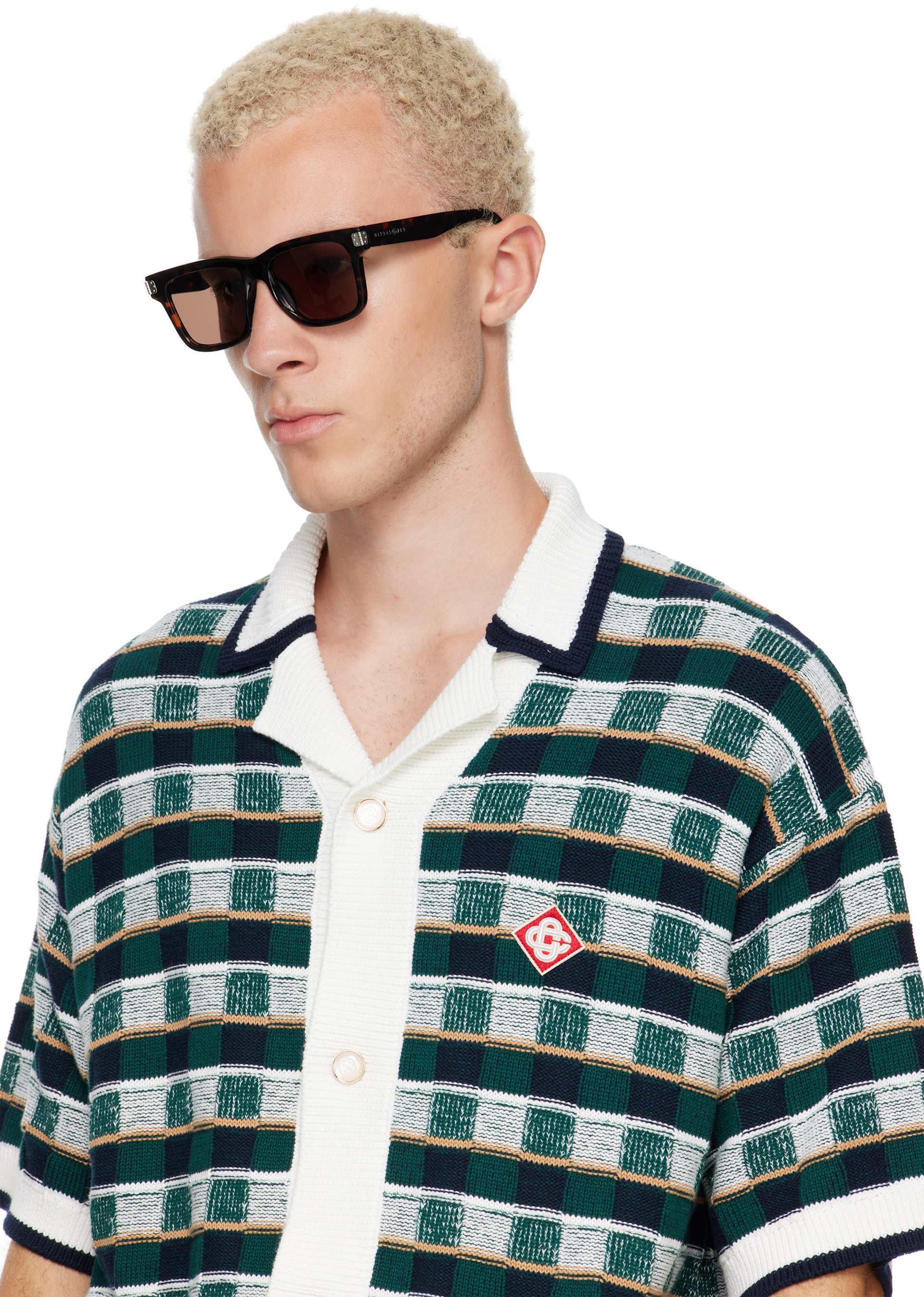 MM6 Maison Margiela: Brown 15 Sunglasses | SSENSE