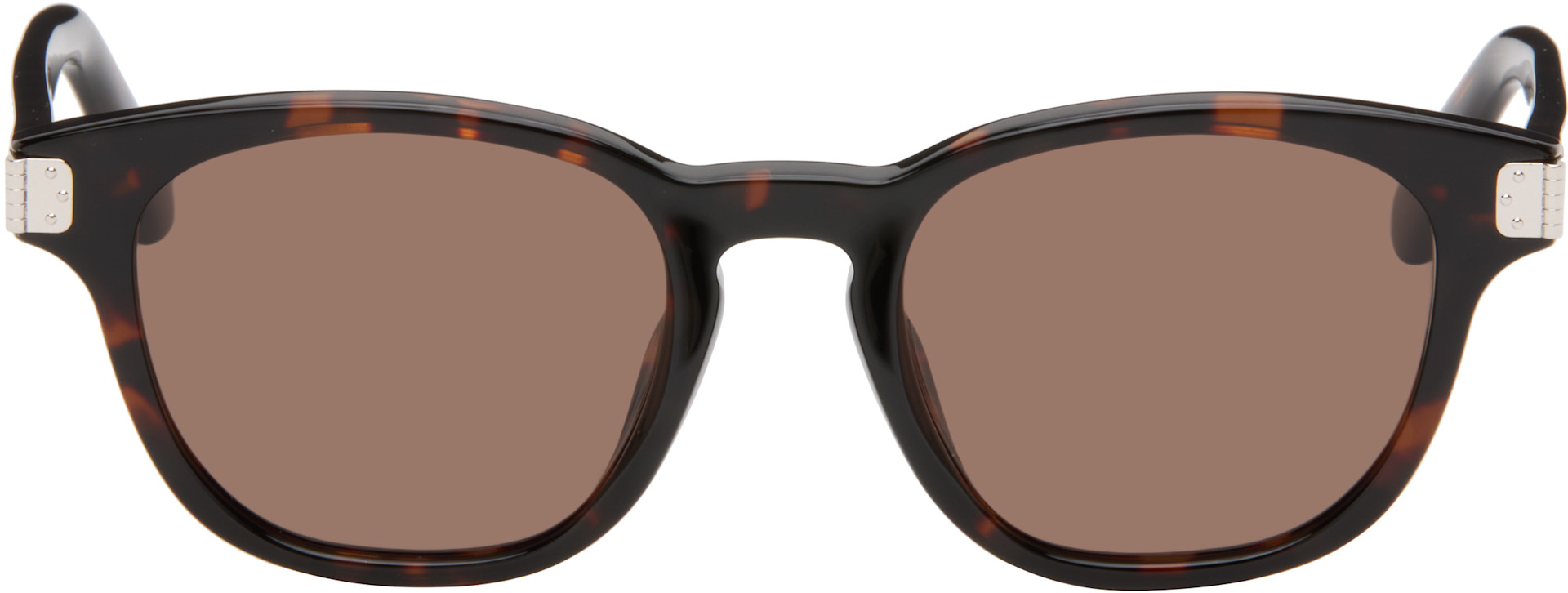 MM6 Maison Margiela: Brown 17 Sunglasses | SSENSE