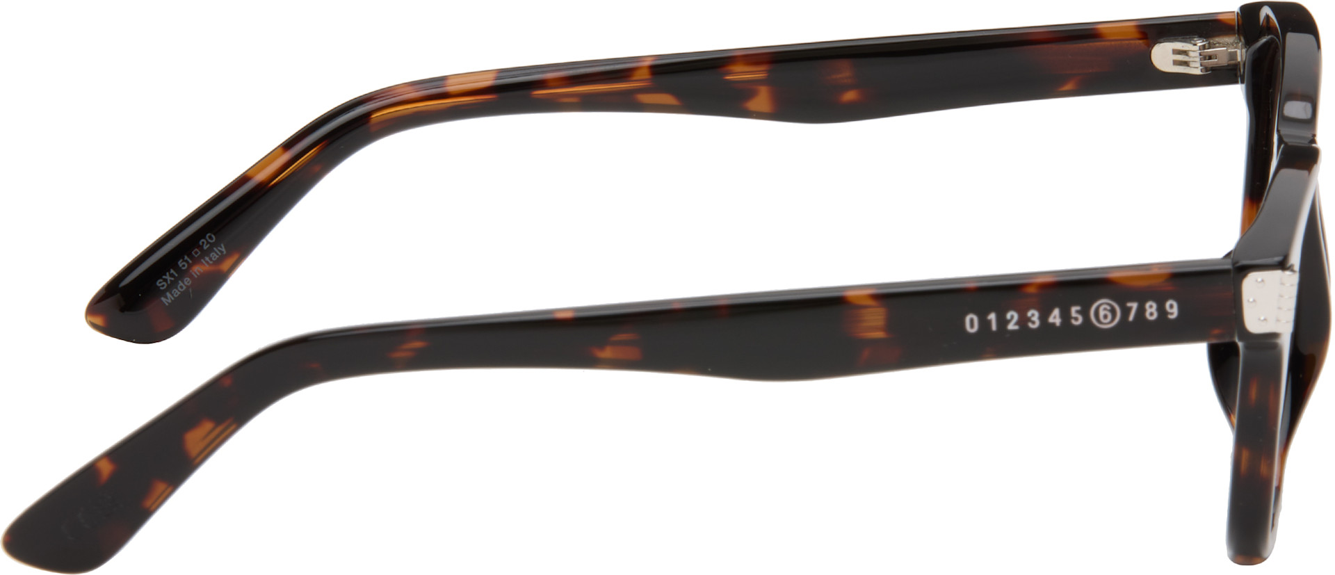 MM6 Maison Margiela: Brown 17 Sunglasses | SSENSE