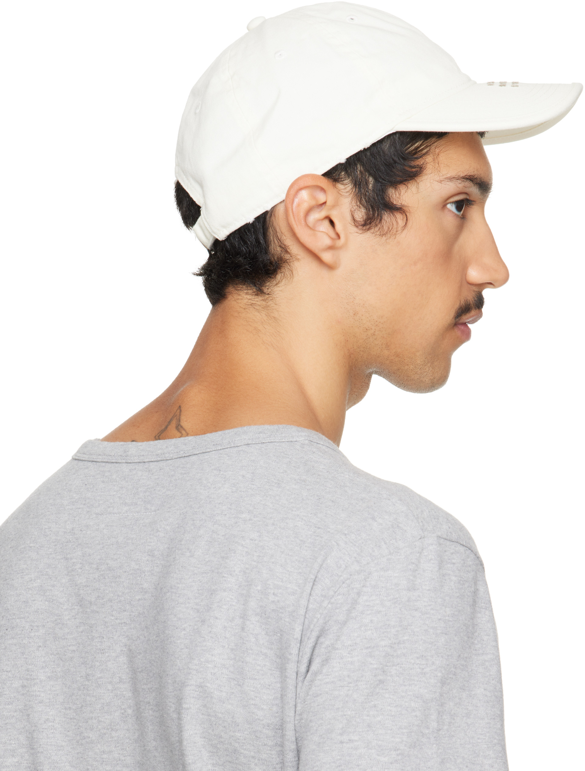 MM6 Maison Margiela - Off-White Cotton Cap