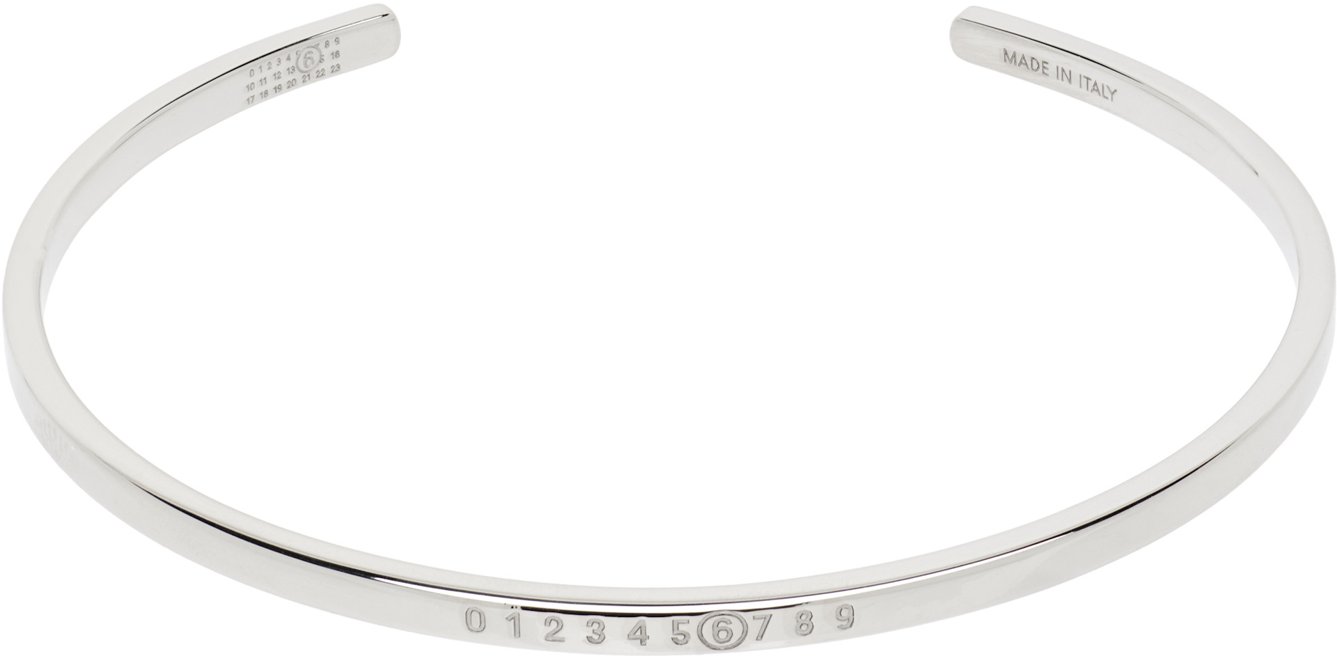 MM6 Numeric Minimal Signature ブレスレット MM6 Maison Margiela: Numeric Minimal Signature カフブレスレット