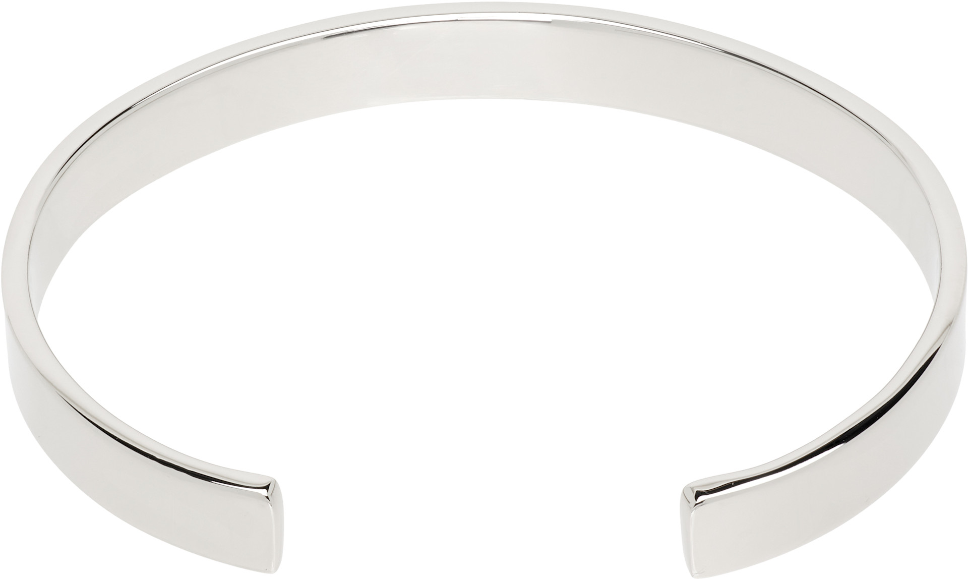 MM6 Maison Margiela: Numeric Minimal Signature Cuff Bracelet | SSENSE