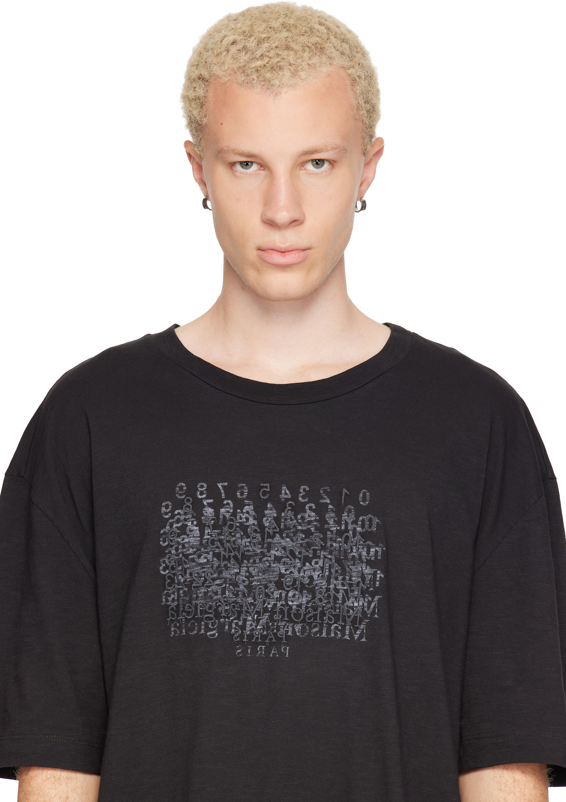 MM6 Maison Margiela - Numeric フープピアス