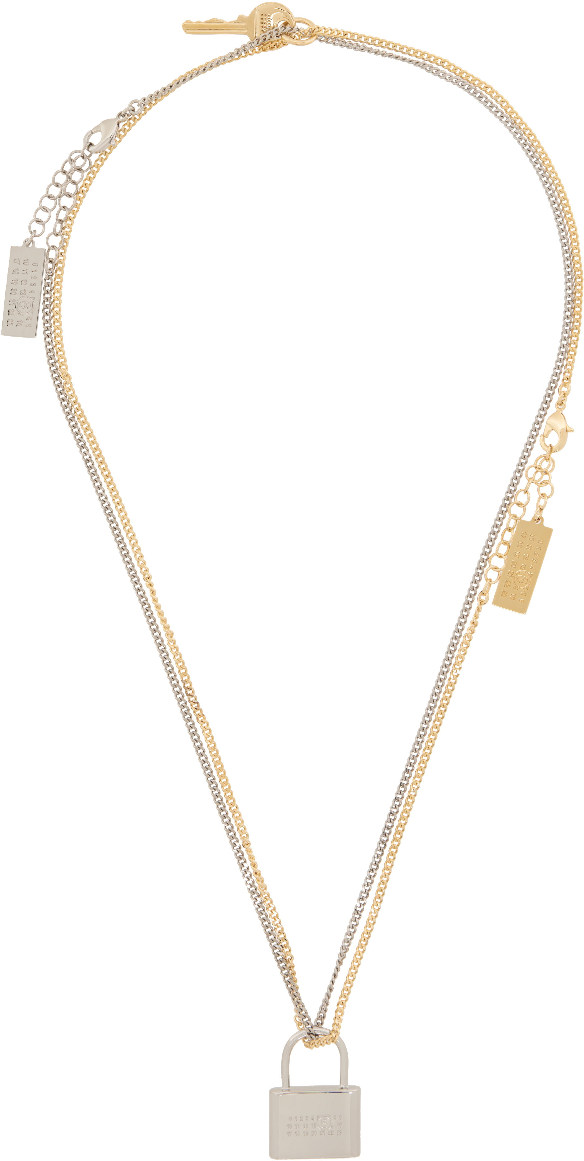 MM6 Maison Margiela: Lock & Key Necklace | SSENSE