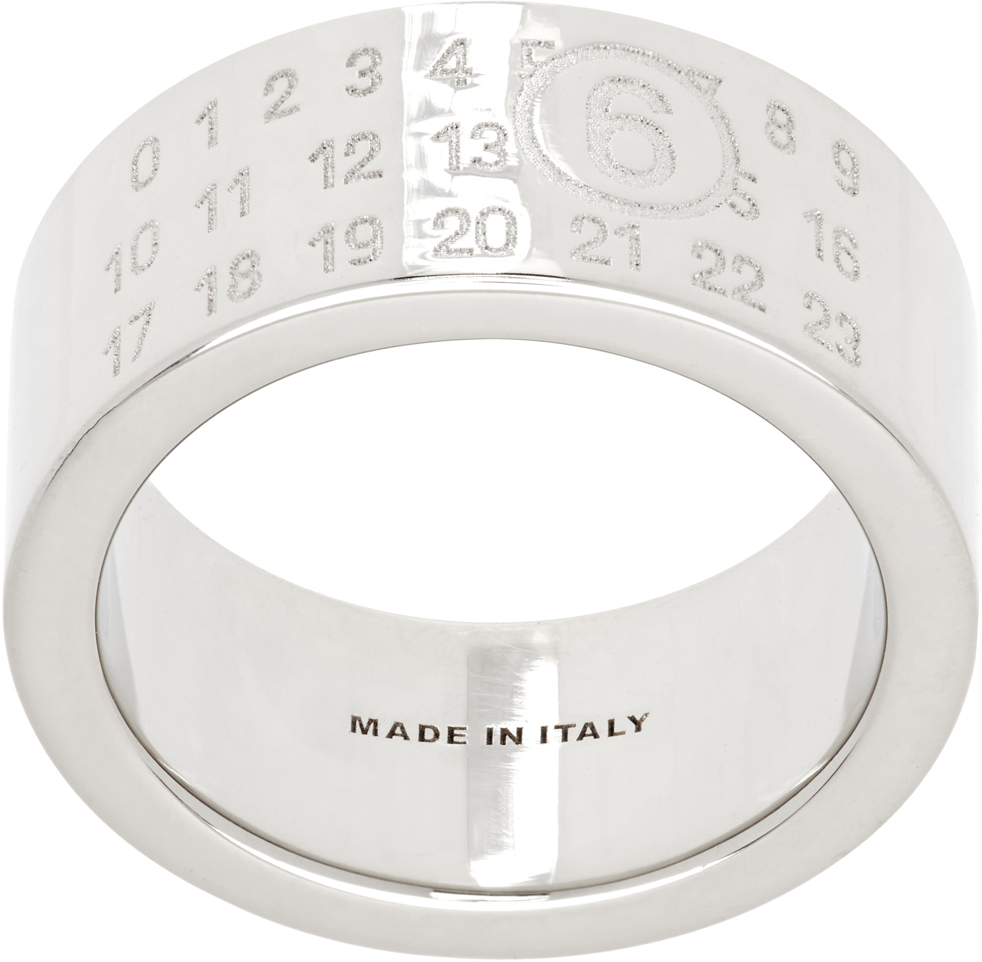MM6 Maison Margiela: Numeric Minimal Signature リング | SSENSE 日本