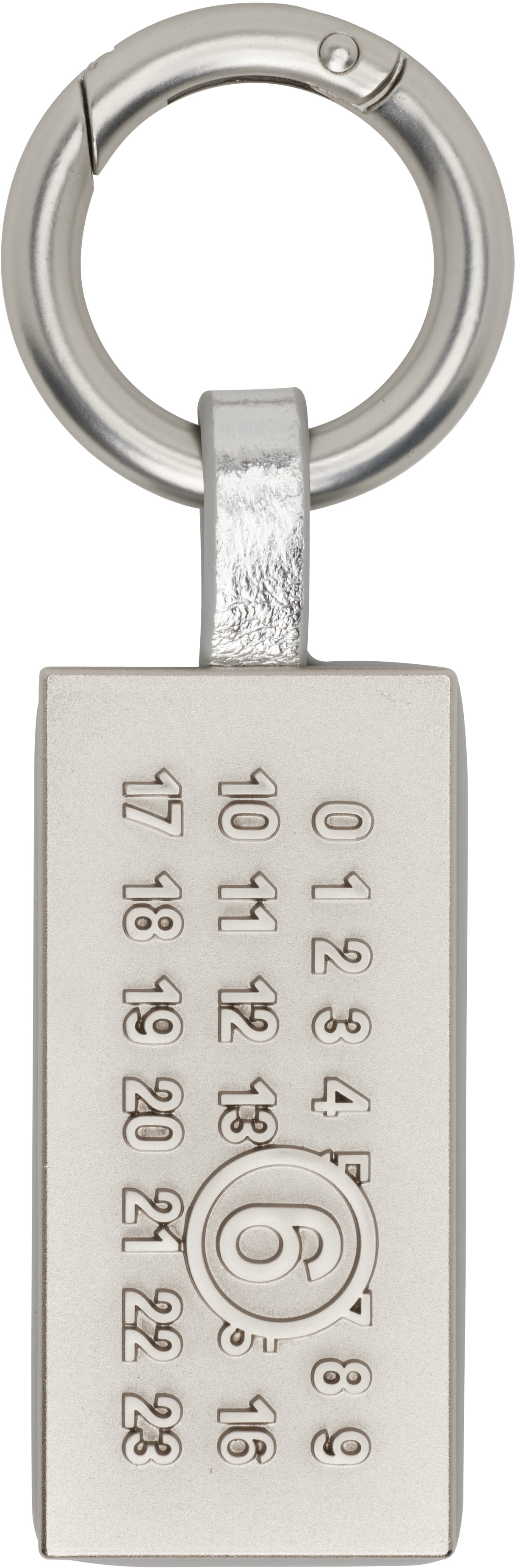 MM6 Maison Margiela - Silver Numeric Artwork Keychain