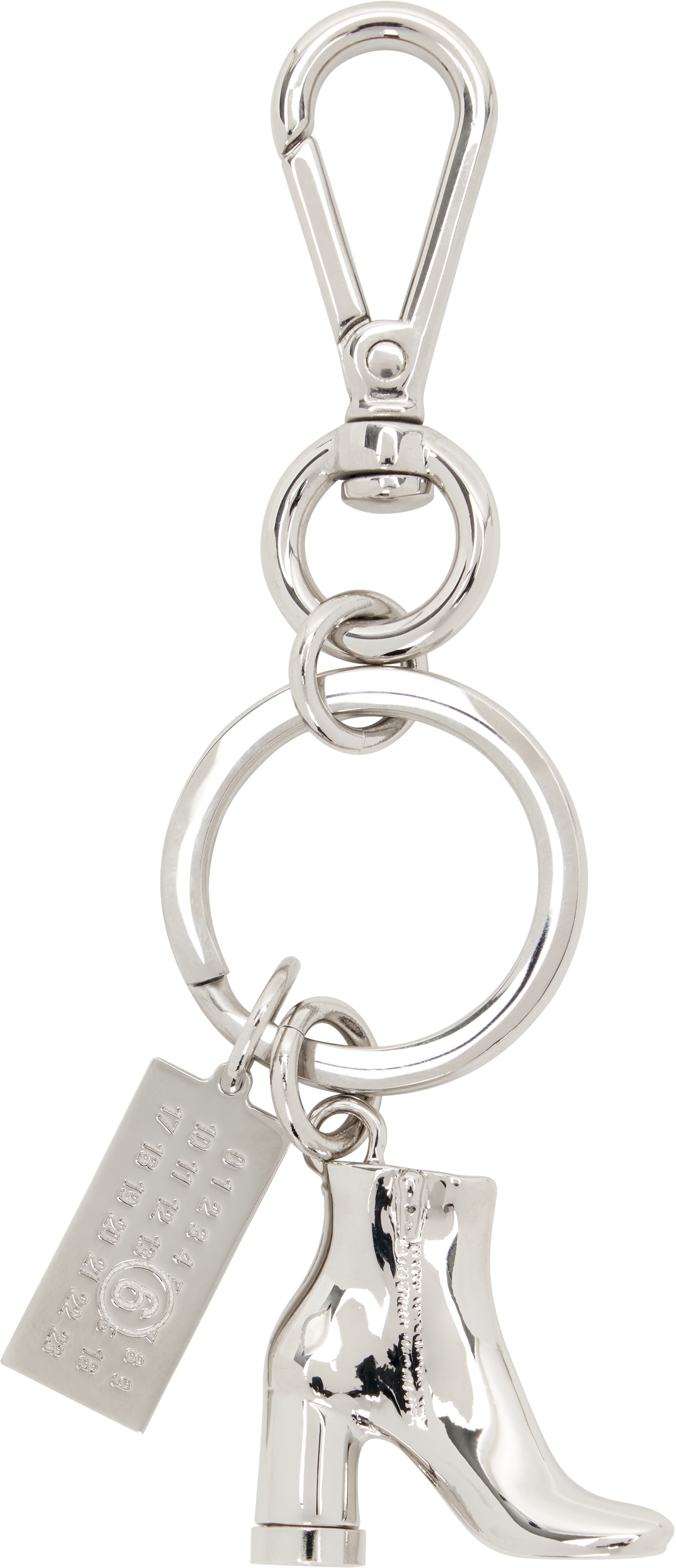 MM6 Maison Margiela - Silver Anatomic Boot Charm Keychain