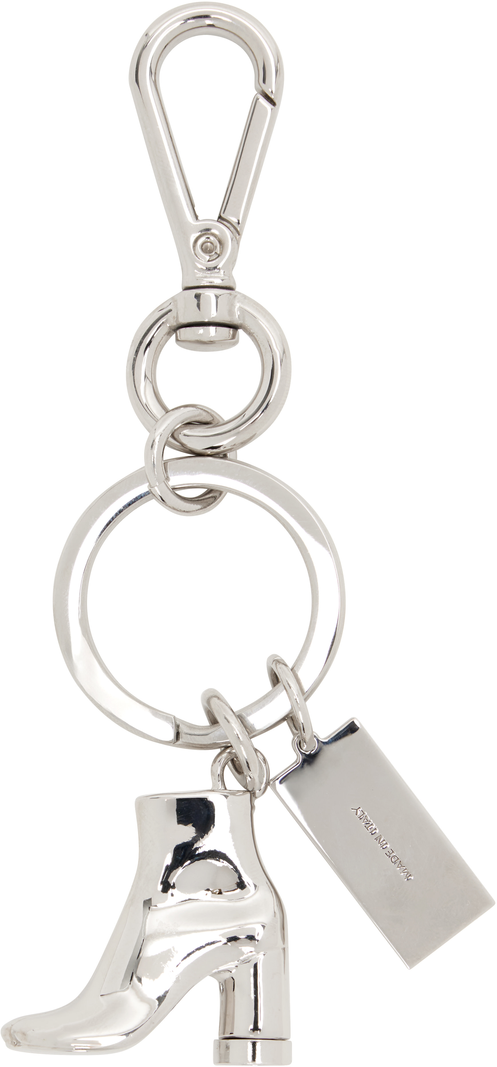 MM6 Maison Margiela - Silver Anatomic Boot Charm Keychain