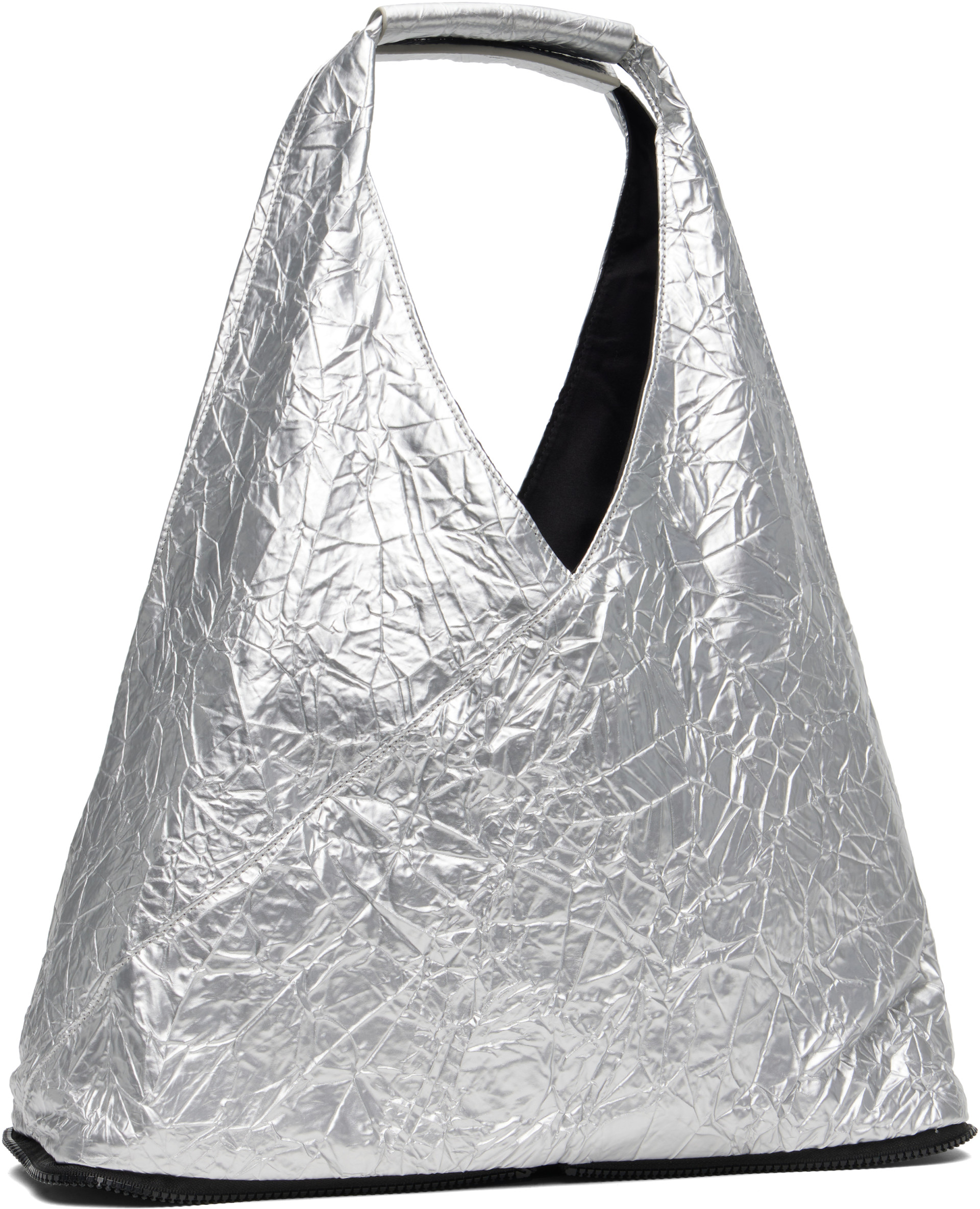 MM6 Maison Margiela - Silver Triangle Zip Pouch