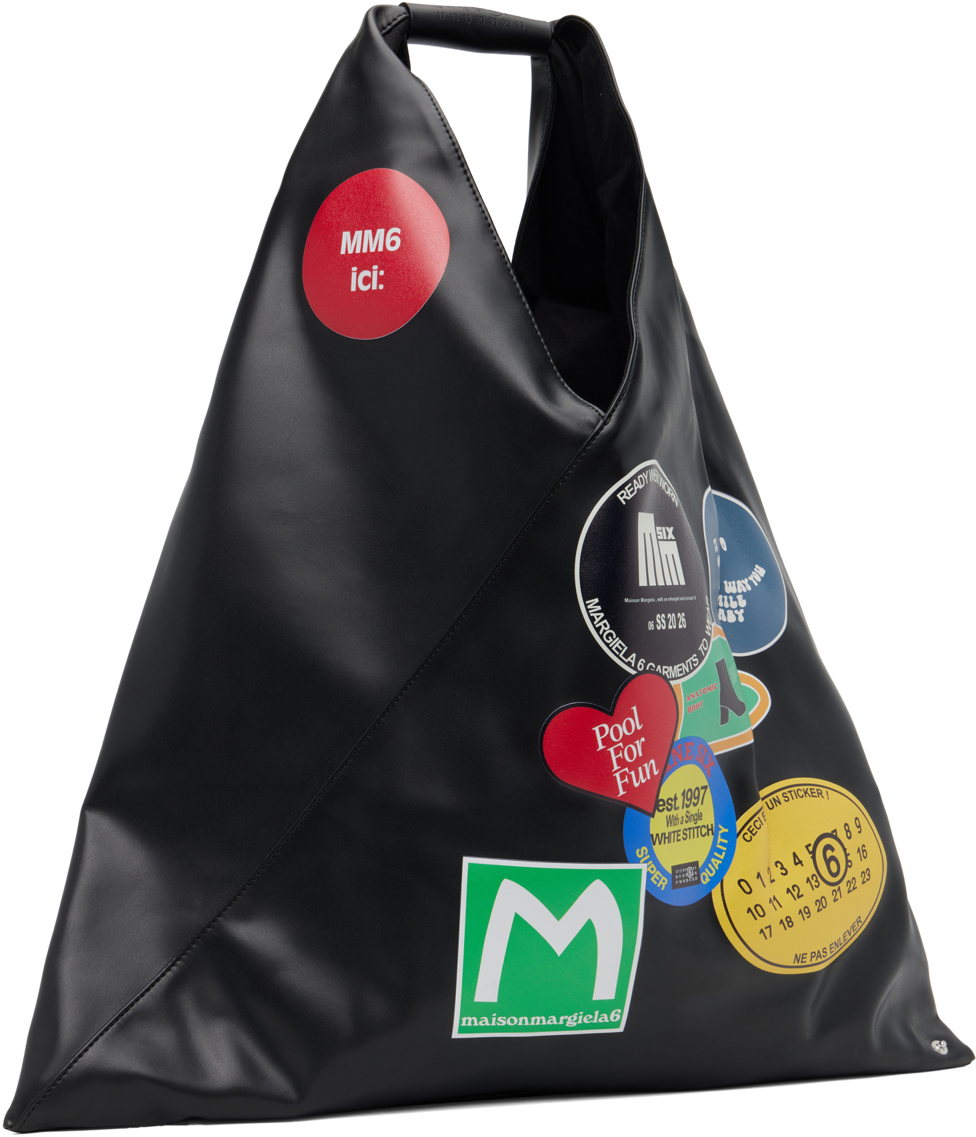 MM6 Maison Margiela - Black Classic Medium Triangle Tote