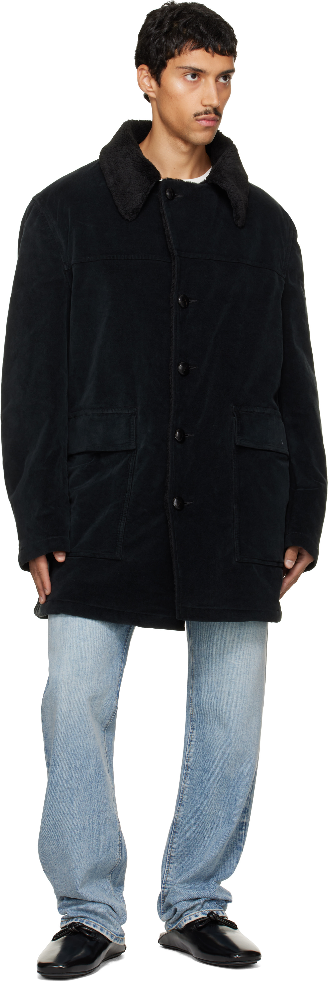 MM6 Maison Margiela: Black Sports Jacket | SSENSE