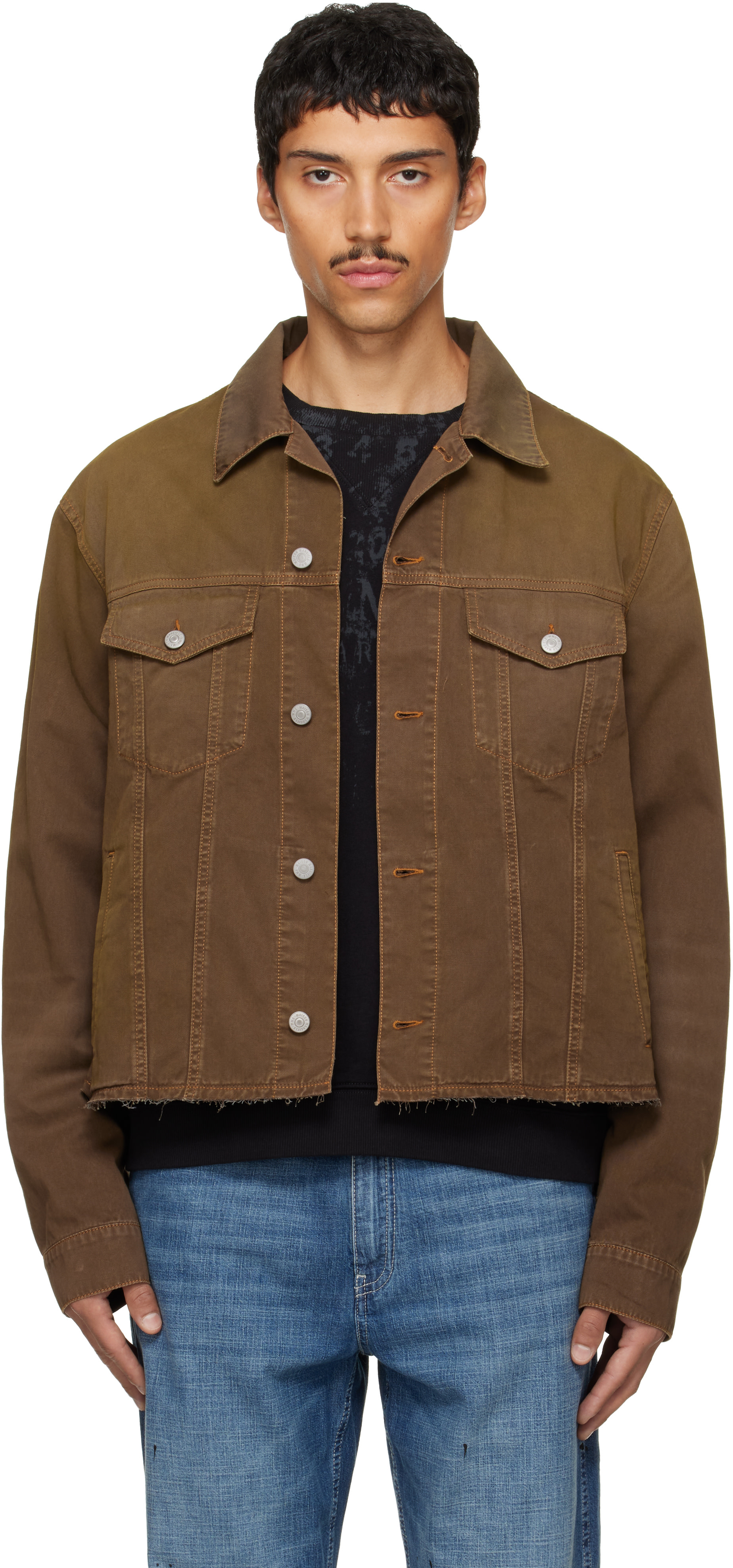 MM6 Maison Margiela: Khaki Sports Jacket | SSENSE