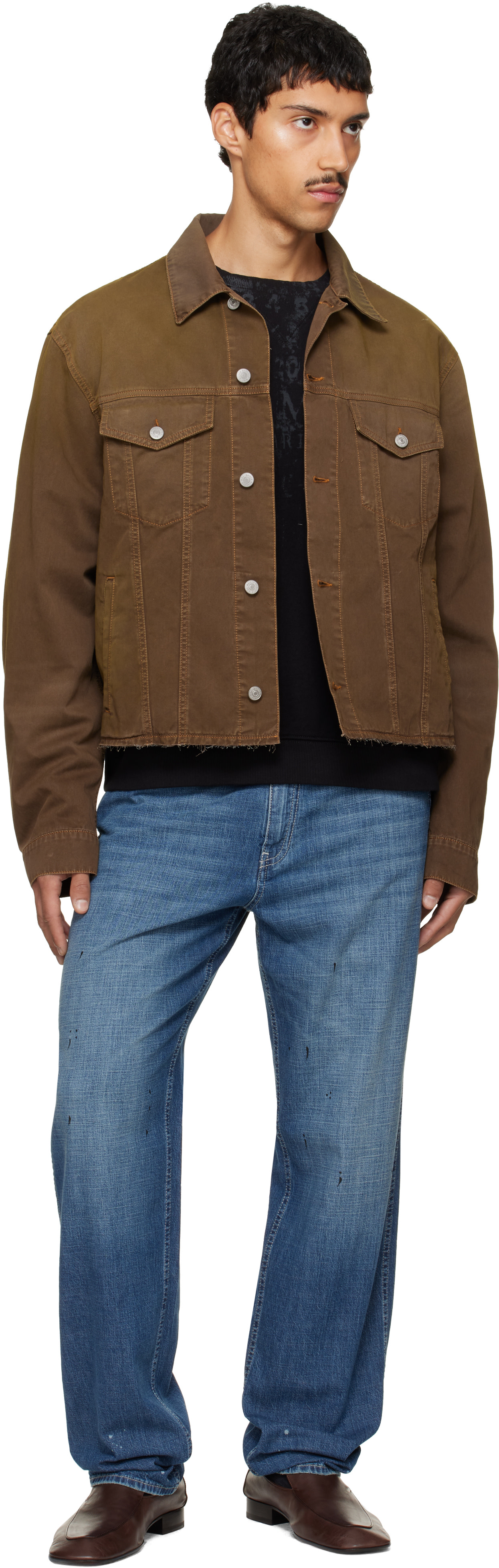 MM6 Maison Margiela: Khaki Sports Jacket | SSENSE
