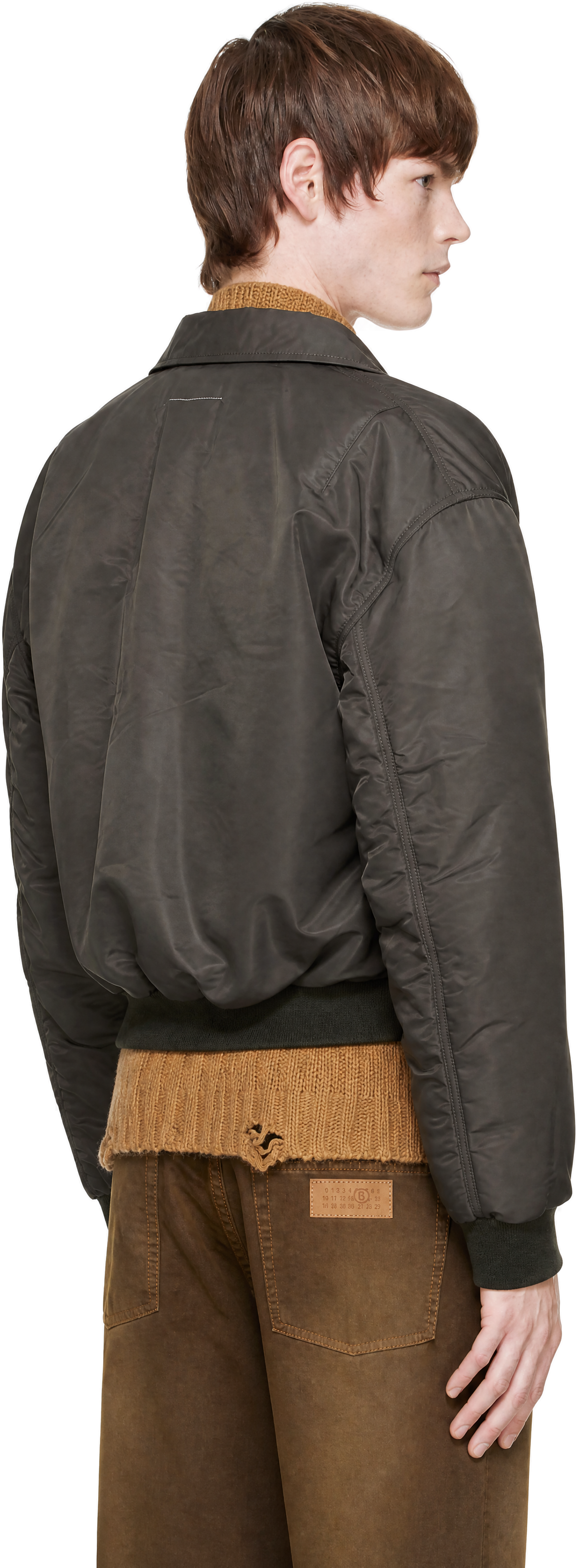 MM6 Maison Margiela - Gray Padded Bomber Jacket