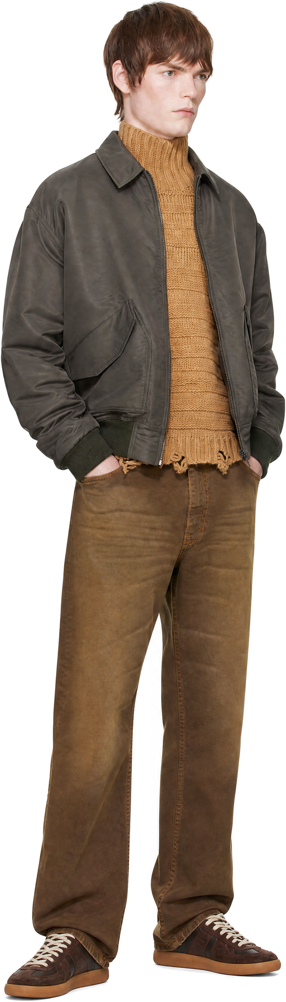 MM6 Maison Margiela - Gray Padded Bomber Jacket