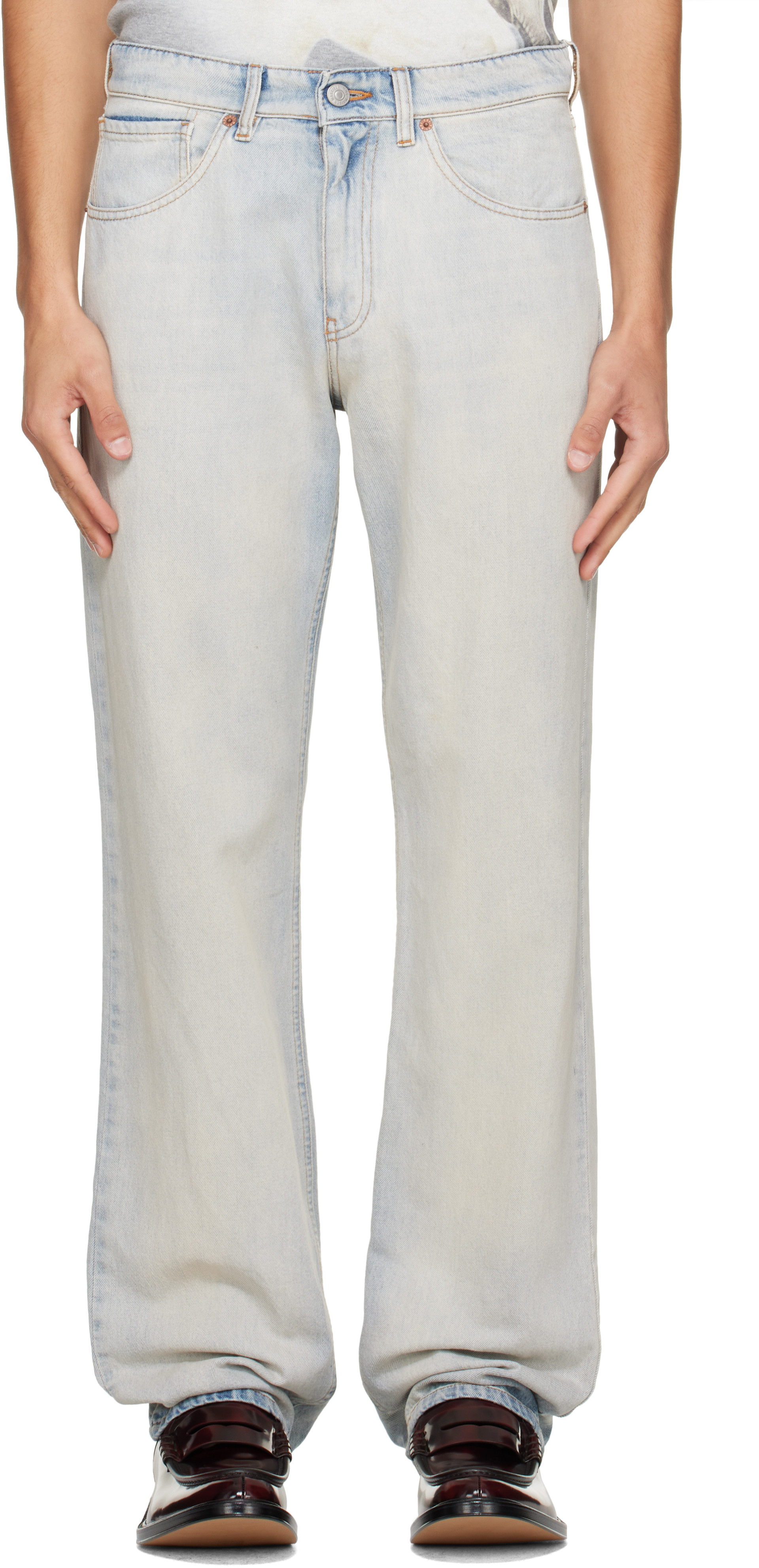 MM6 Maison Margiela - Blue Washed Jeans