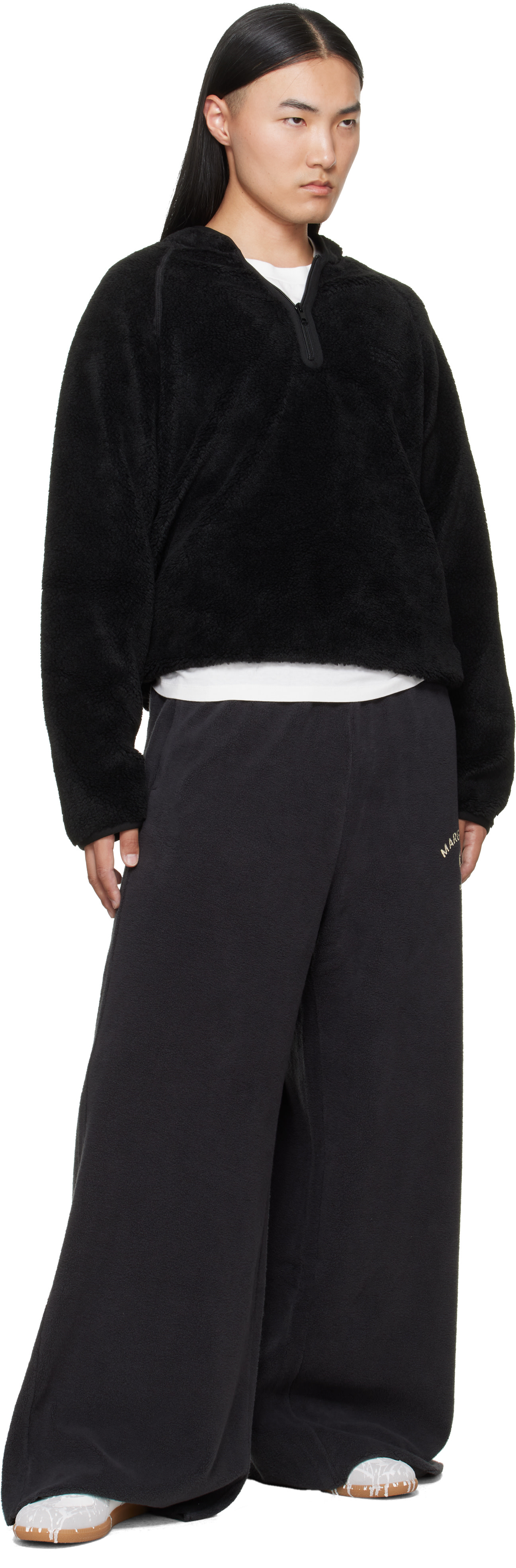 MM6 Maison Margiela: グレー フリース スウェットパンツ | SSENSE 日本