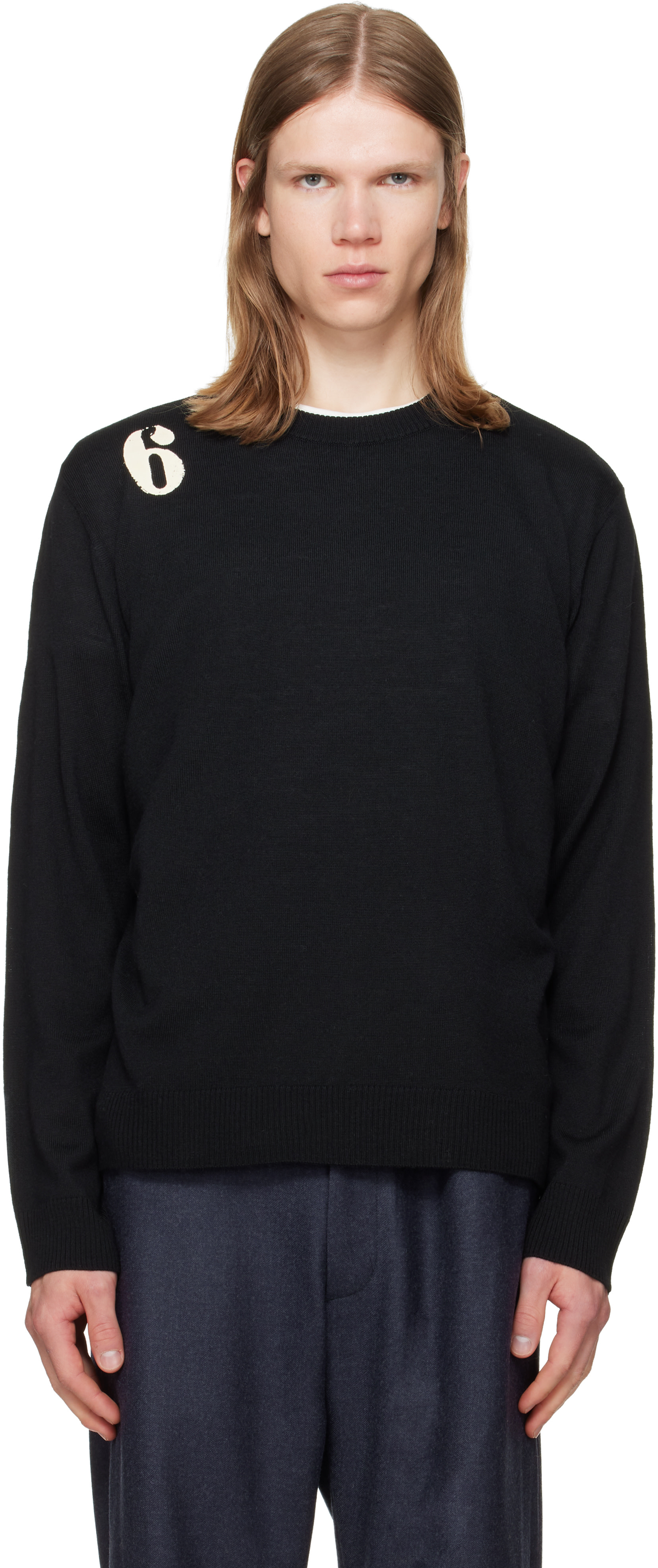 MM6 Maison Margiela - 블랙 울 스웨터