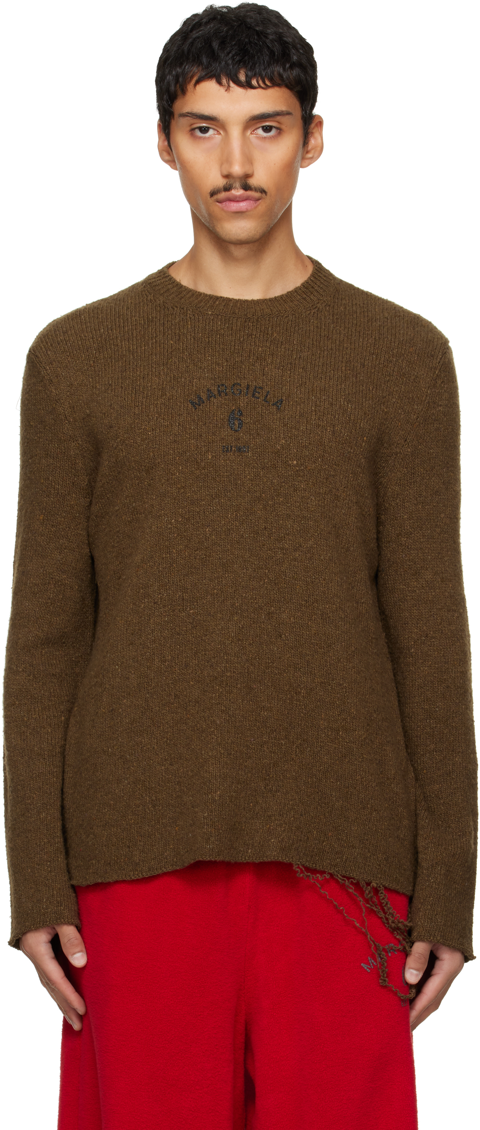 MM6 Maison Margiela - 카키 울 스웨터