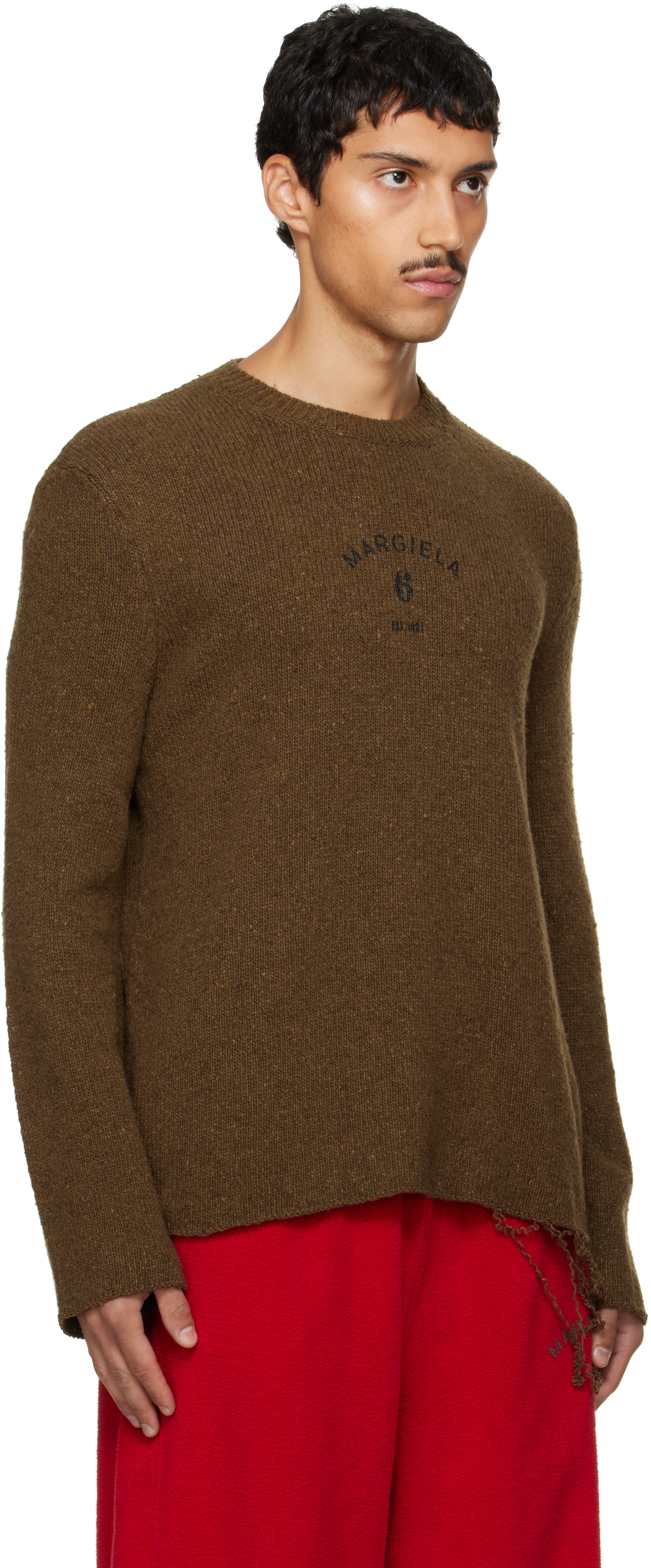 MM6 Maison Margiela - 카키 울 스웨터