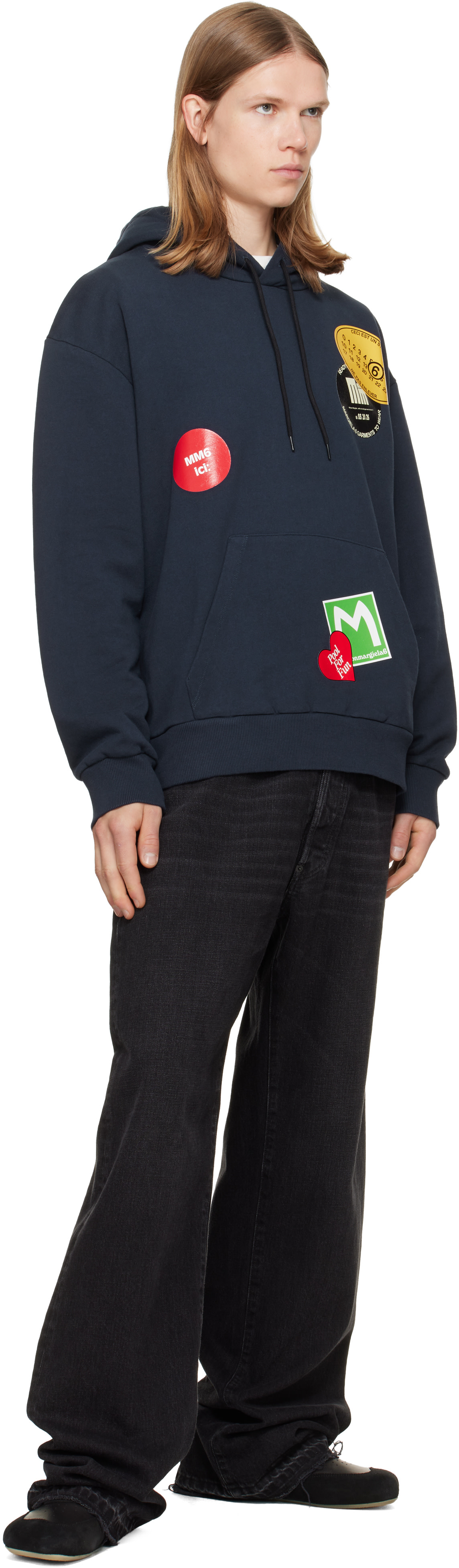 MM6 Maison Margiela - Navy Cotton Hoodie