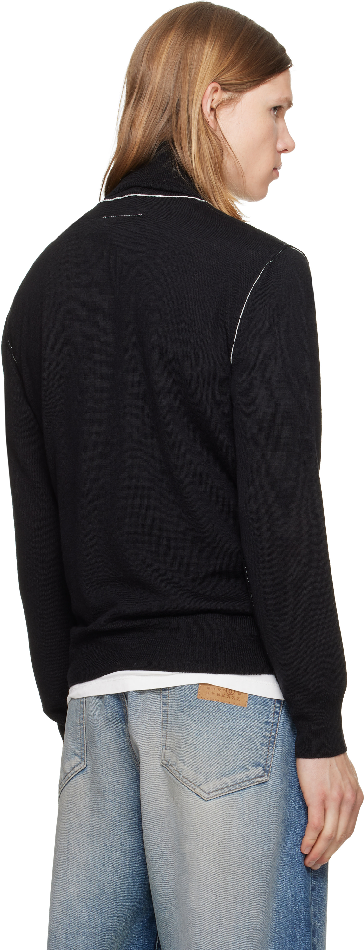 MM6 Maison Margiela - Black Wool Turtleneck