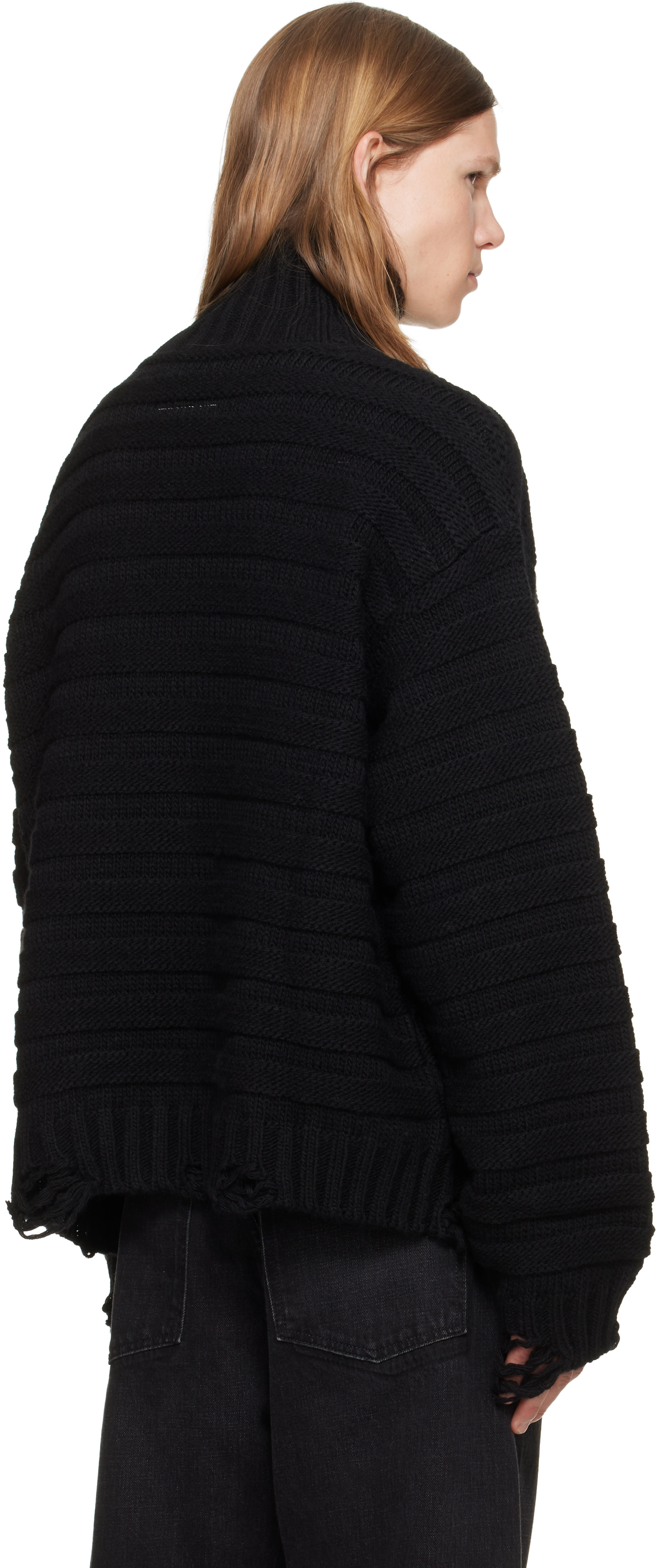 MM6 Maison Margiela - Black Wool Turtleneck