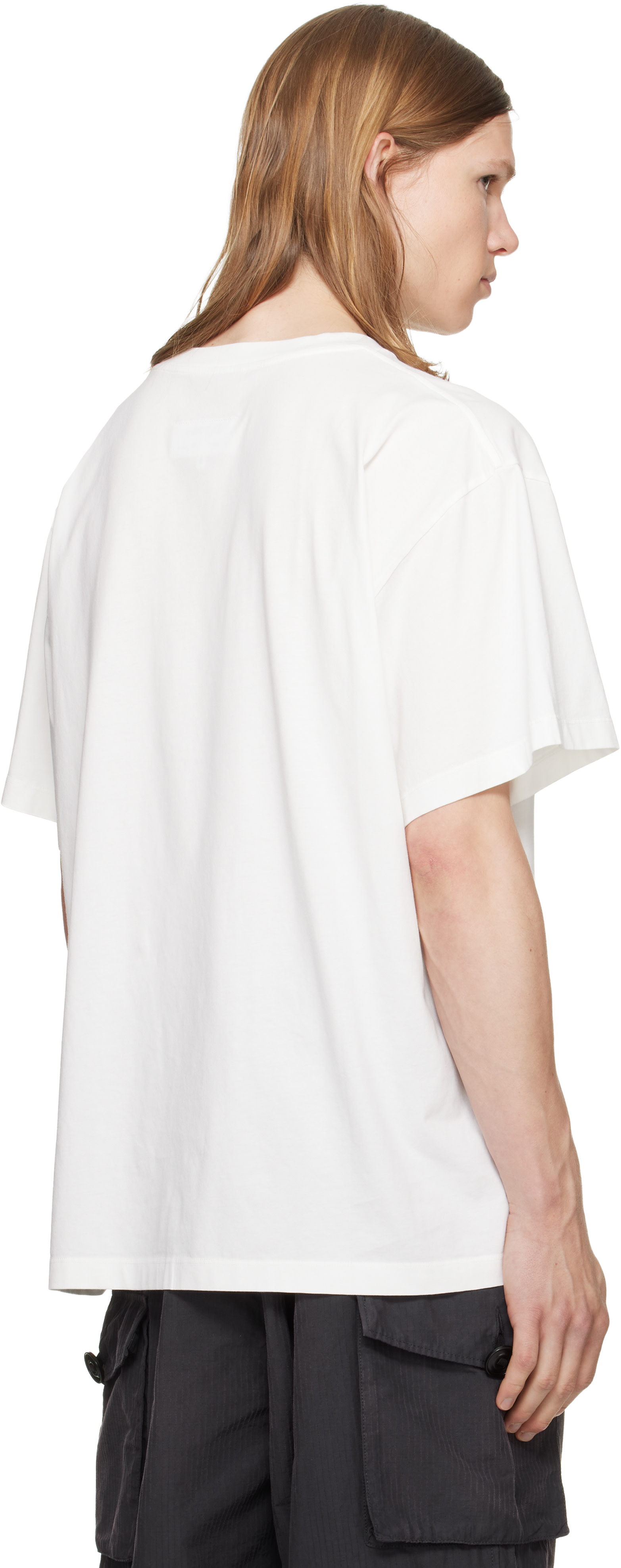 MM6 Maison Margiela: White Numeric Cotton T-shirt | SSENSE