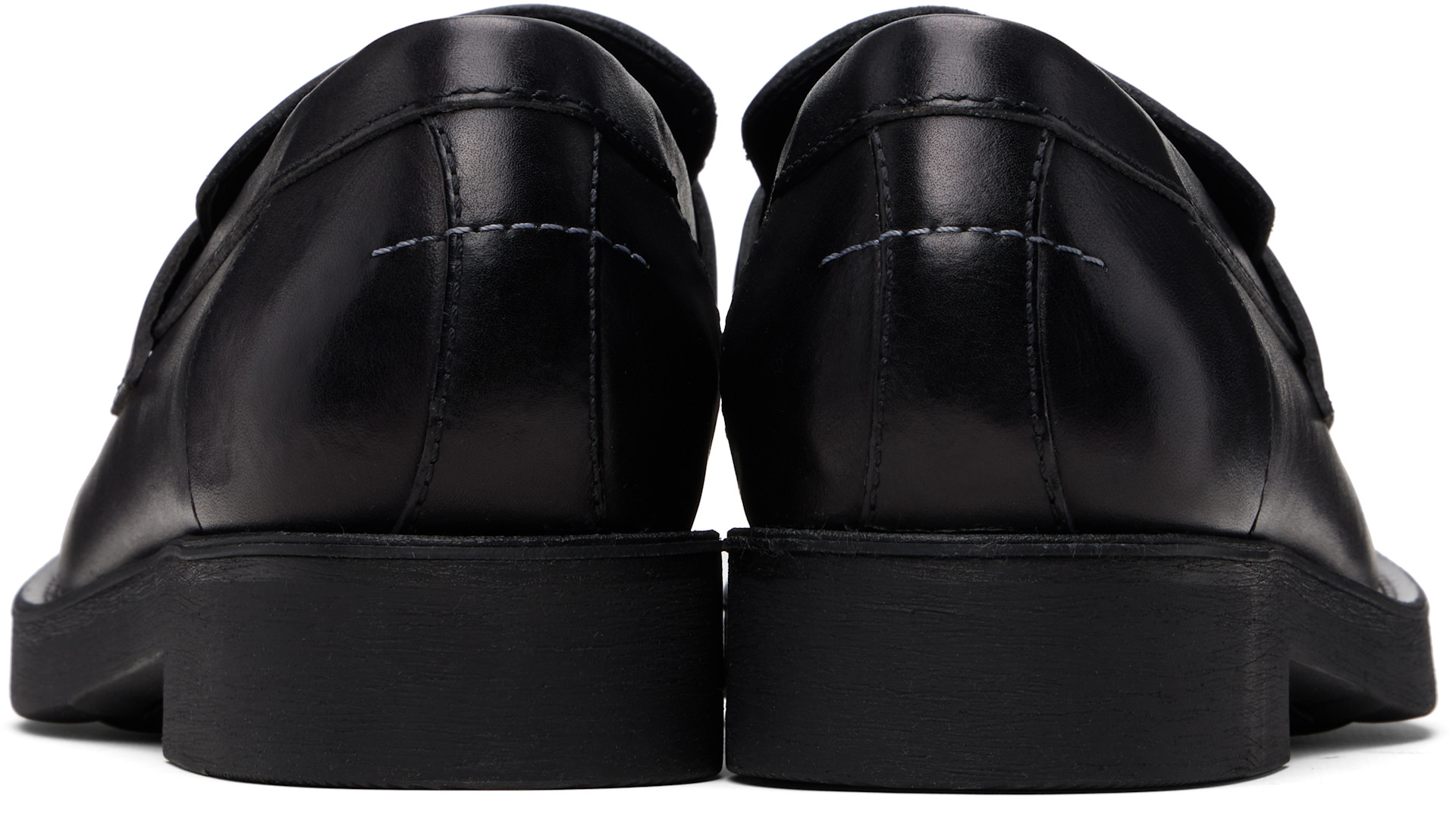 MM6 Maison Margiela: ブラック City Biker ローファー | SSENSE 日本