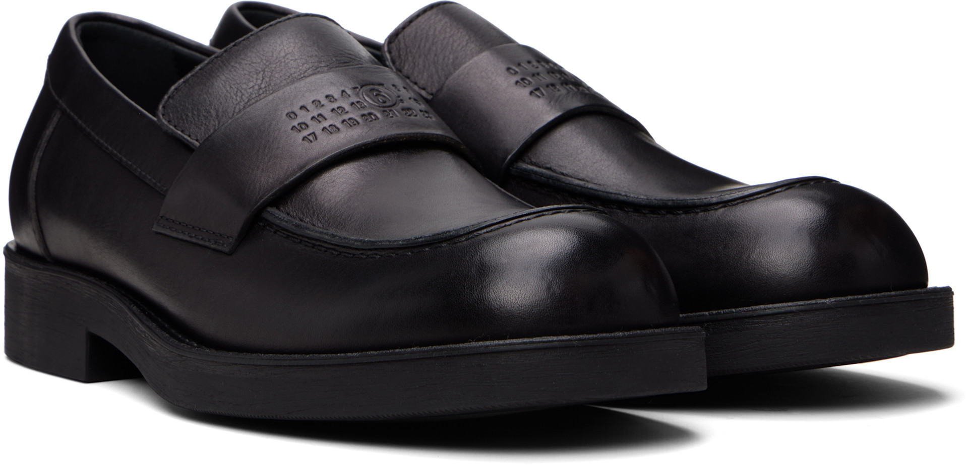 MM6 Maison Margiela - Black City Biker Loafers