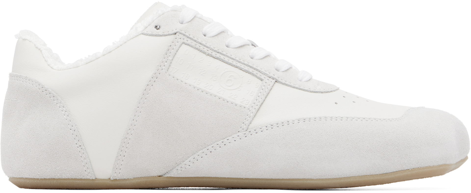 MM6 Maison Margiela - White Anatomic Sneakers