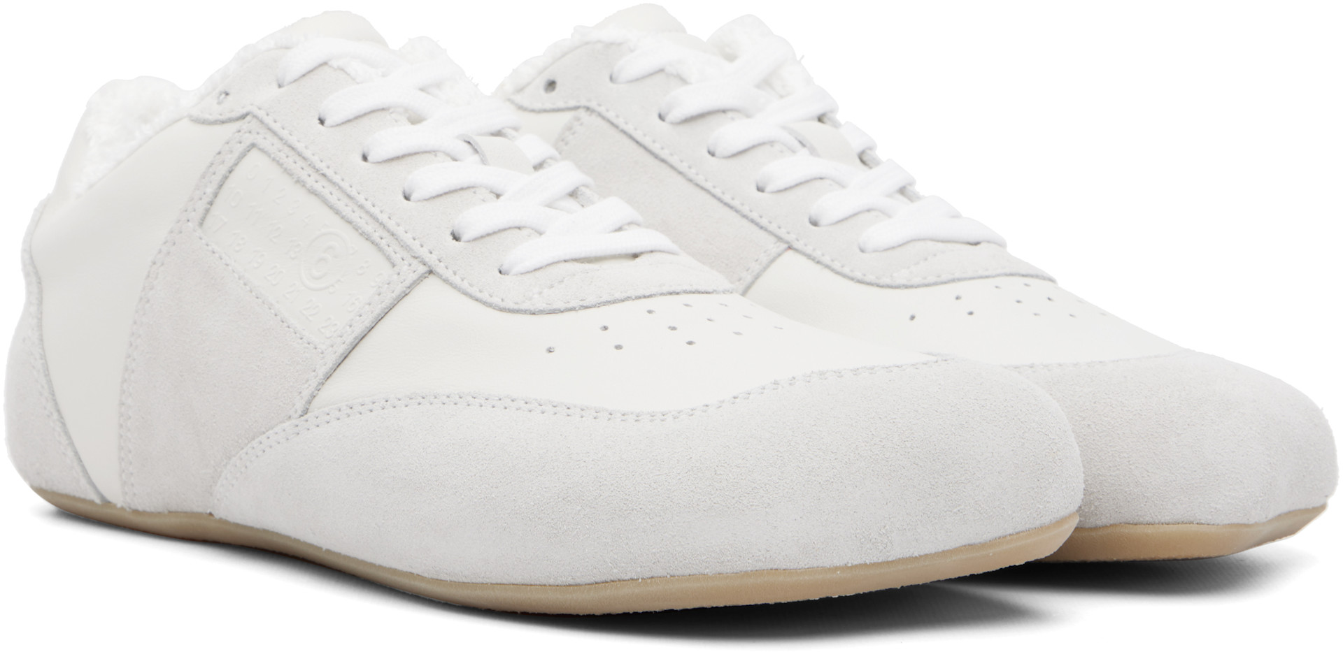 MM6 Maison Margiela - White Anatomic Sneakers