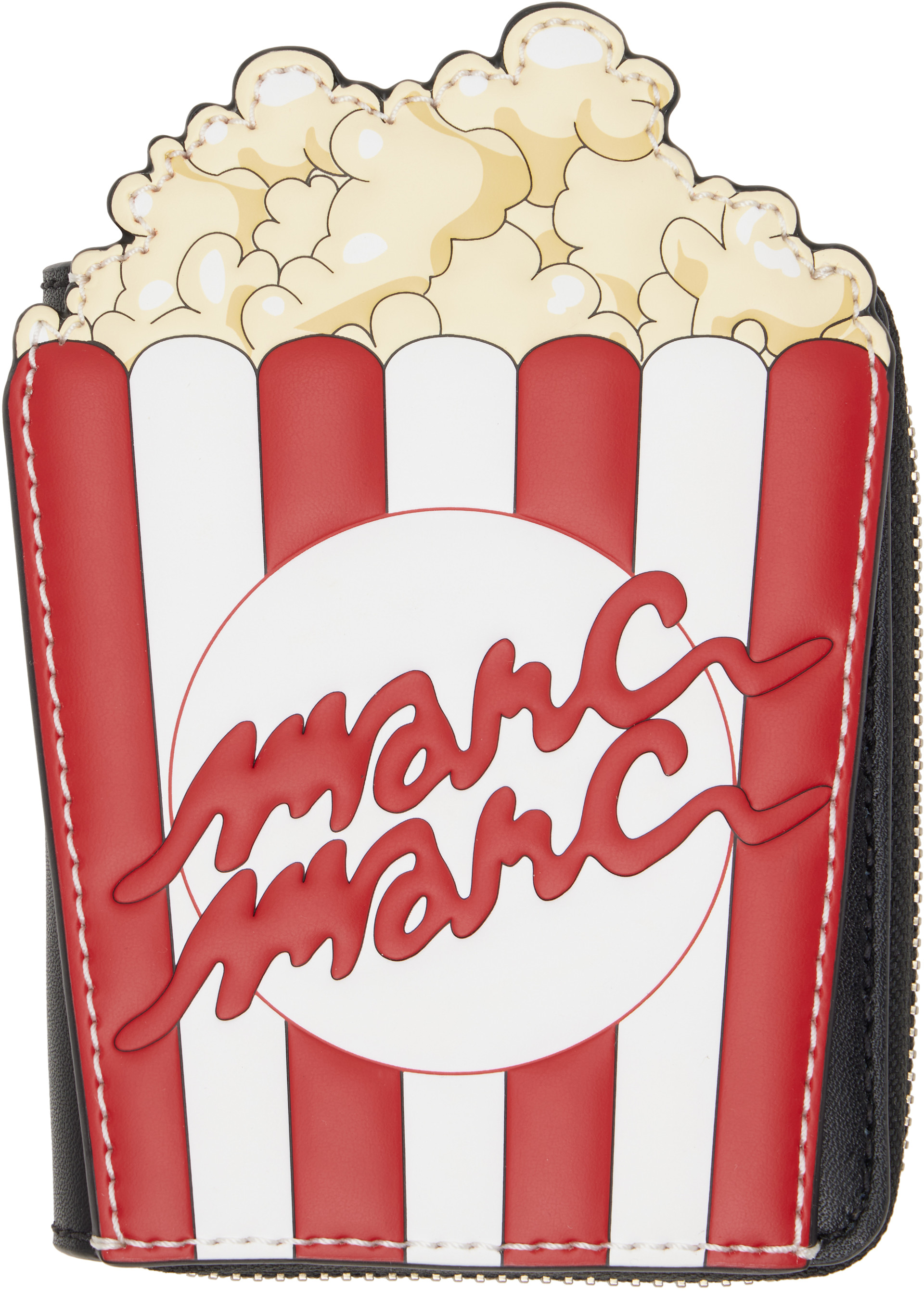 Marc Jacobs - Black & Red Popcorn Slim Compact Wallet