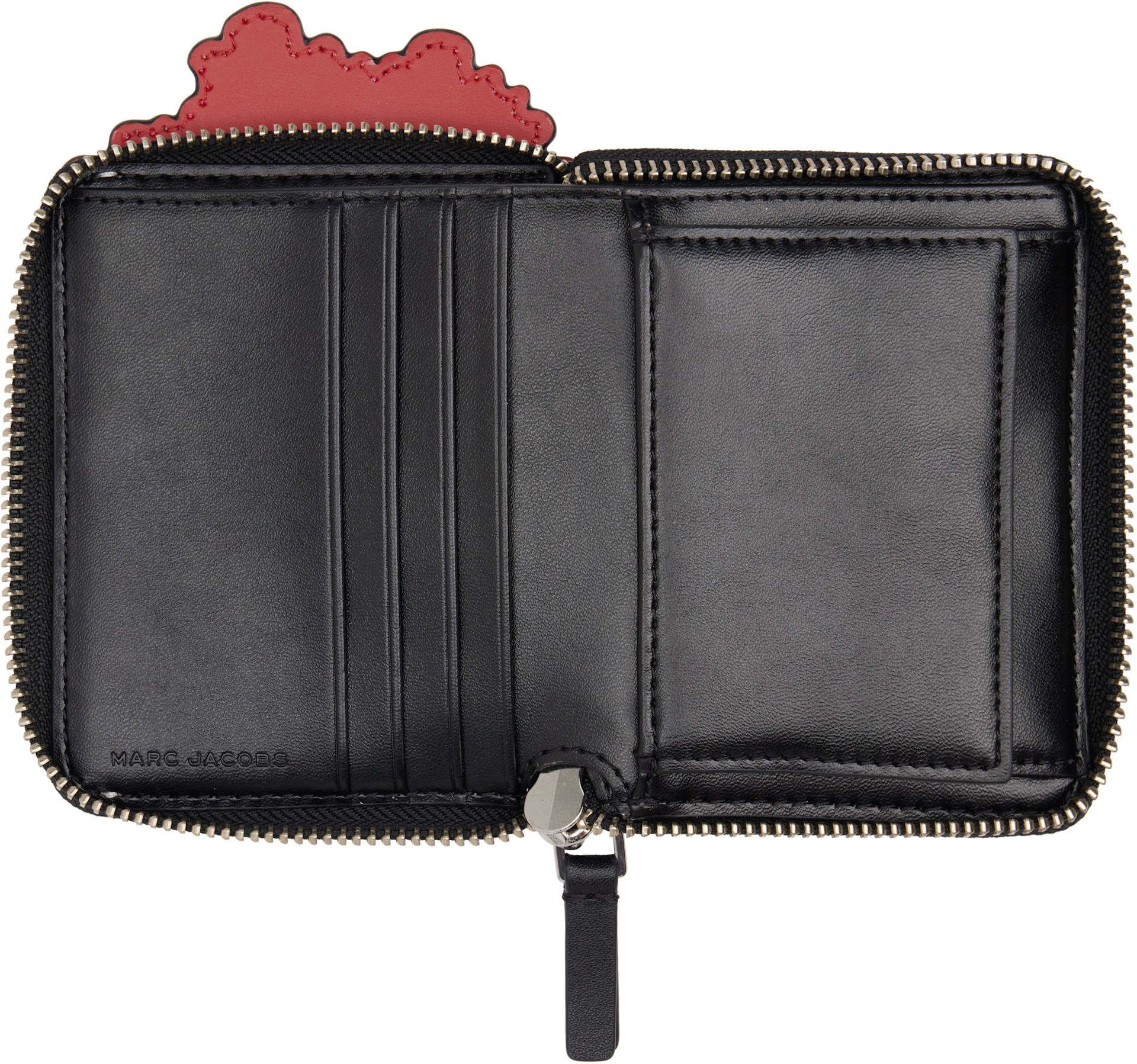 Marc Jacobs - Black & Red Popcorn Slim Compact Wallet