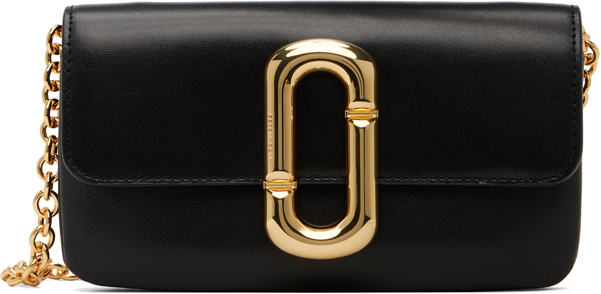 Marc Jacobs: Black Scene Wallet On Chain Bag | SSENSE