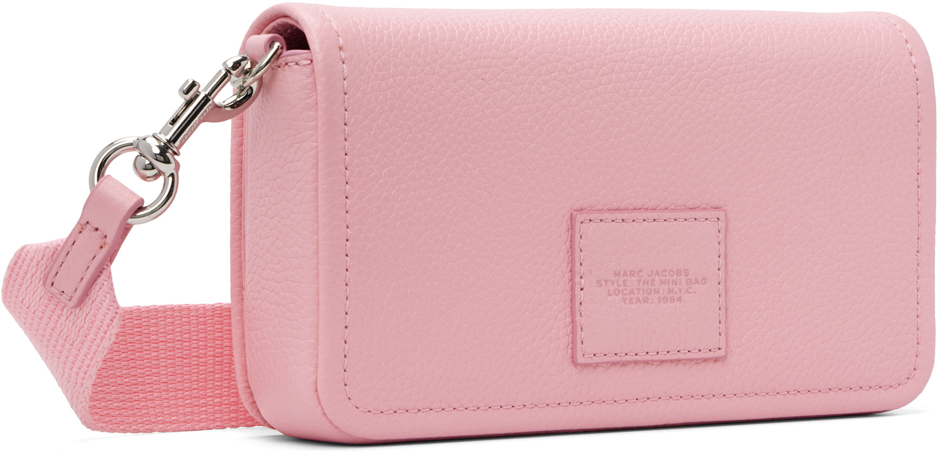 Marc Jacobs - Mini sac 'The Mini Bag' rose en cuir