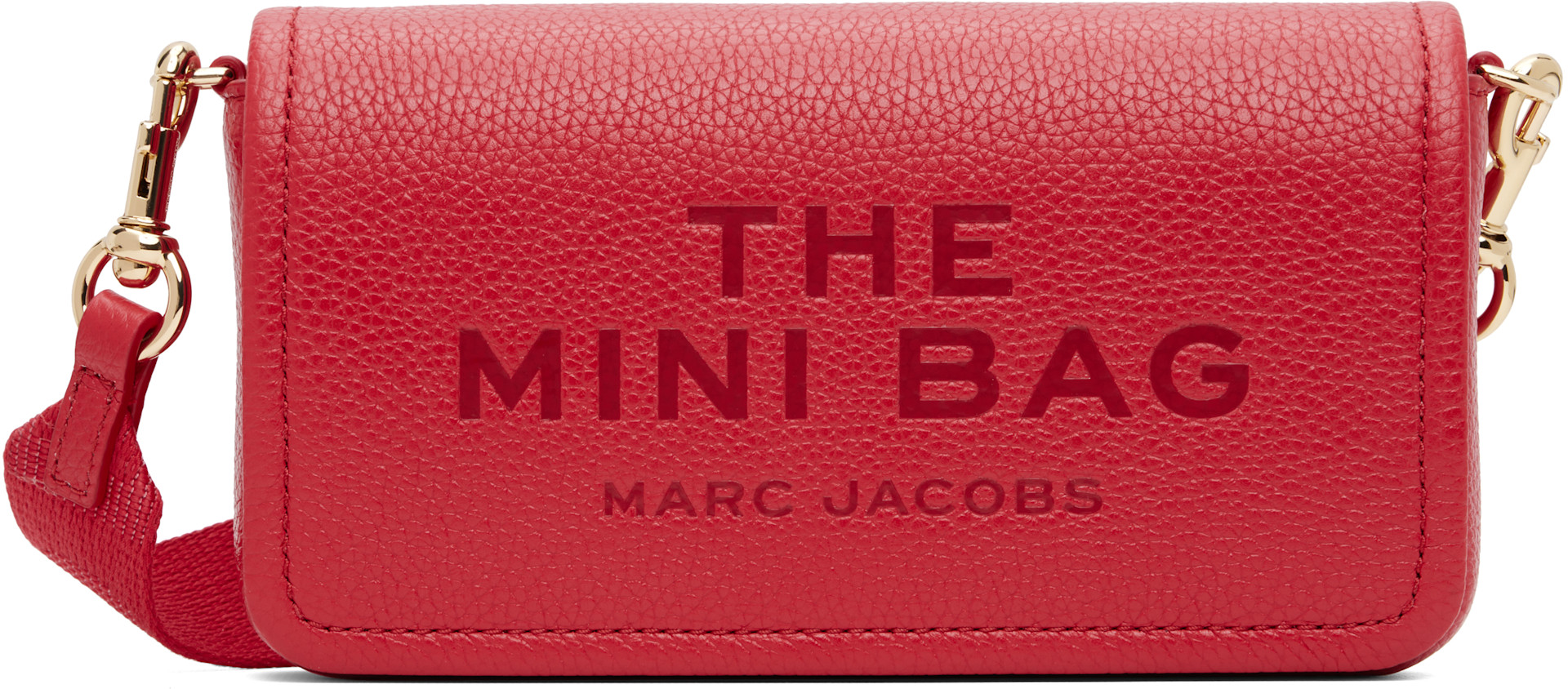 Marc Jacobs - Mini sac 'The Mini Bag' rouge en cuir