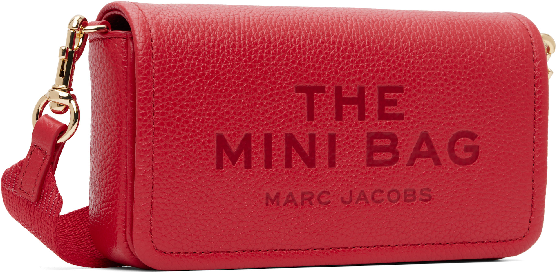 Marc Jacobs - Mini sac 'The Mini Bag' rouge en cuir