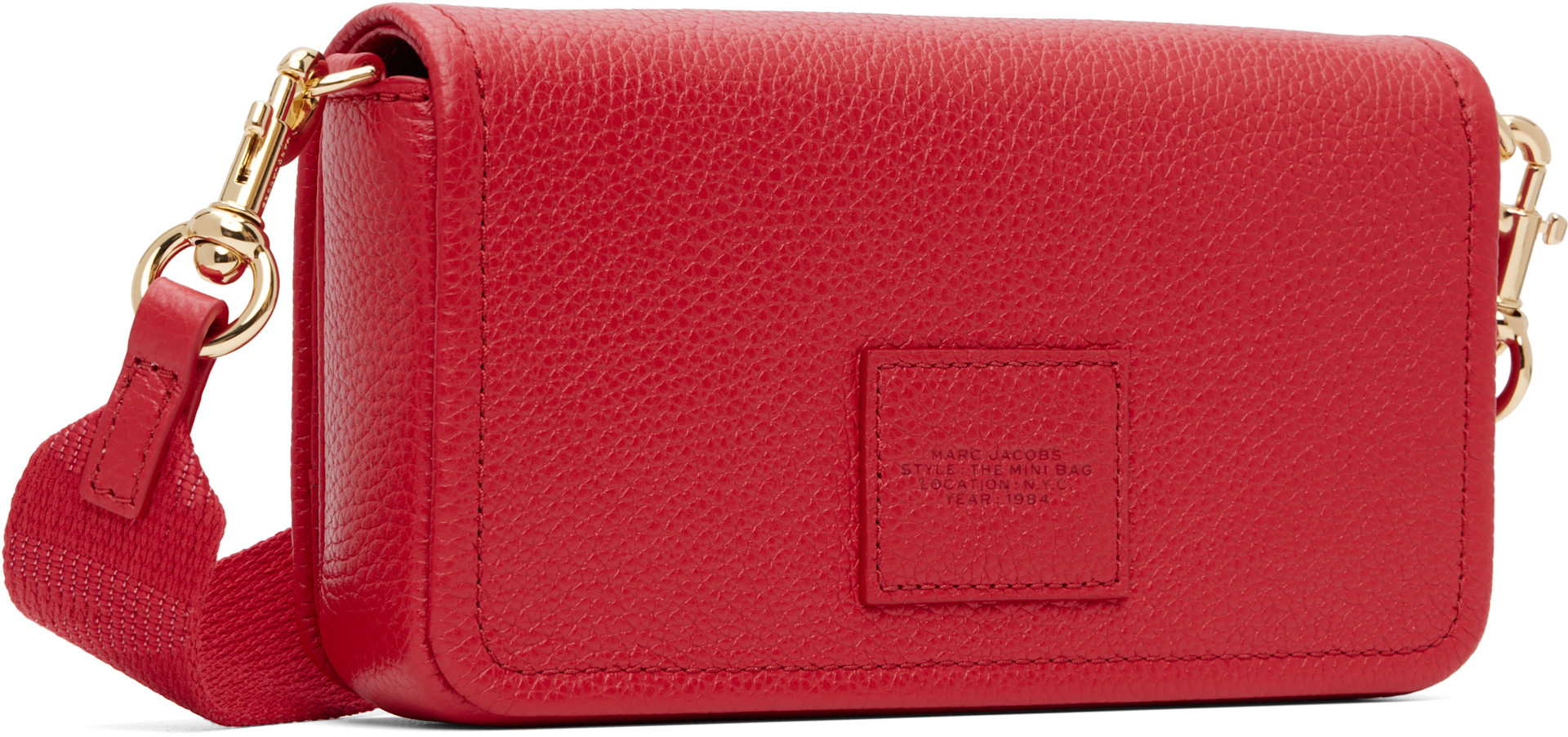 Marc Jacobs - Mini sac 'The Mini Bag' rouge en cuir