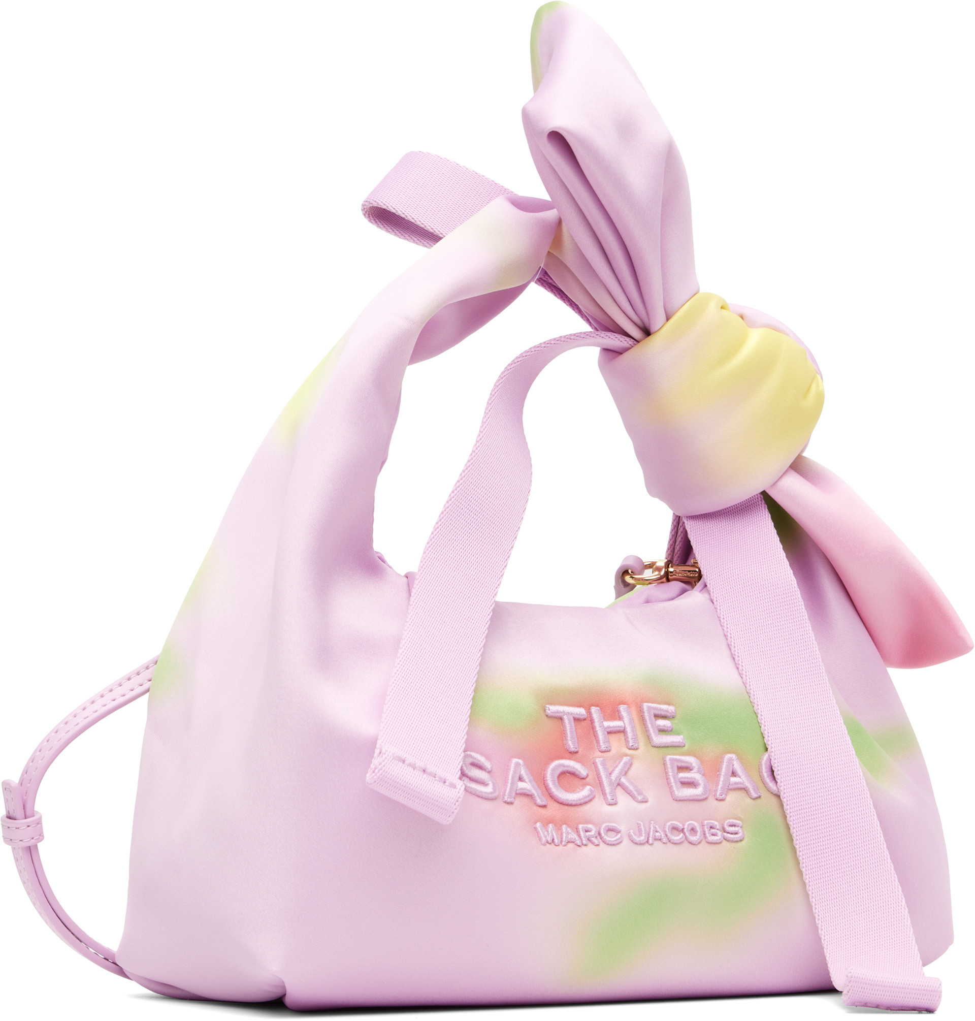 Marc Jacobs - Mini cabas 'The Sack Bag' rose à motif flouté