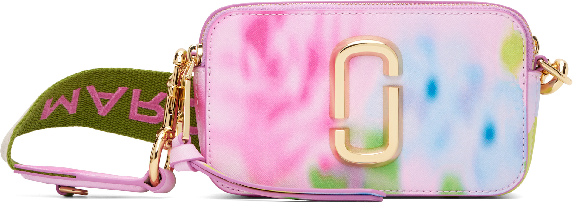 Marc Jacobs: Pink 'The Blurred Floral Snapshot' Bag | SSENSE
