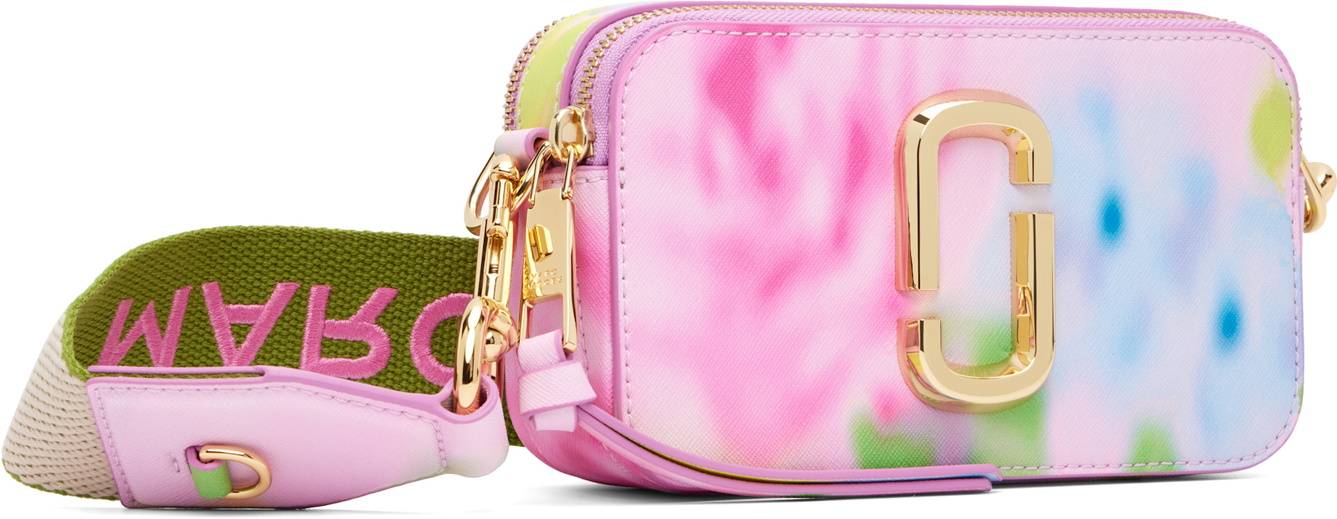Marc Jacobs - Sac Snapshot rose à motif fleuri flouté