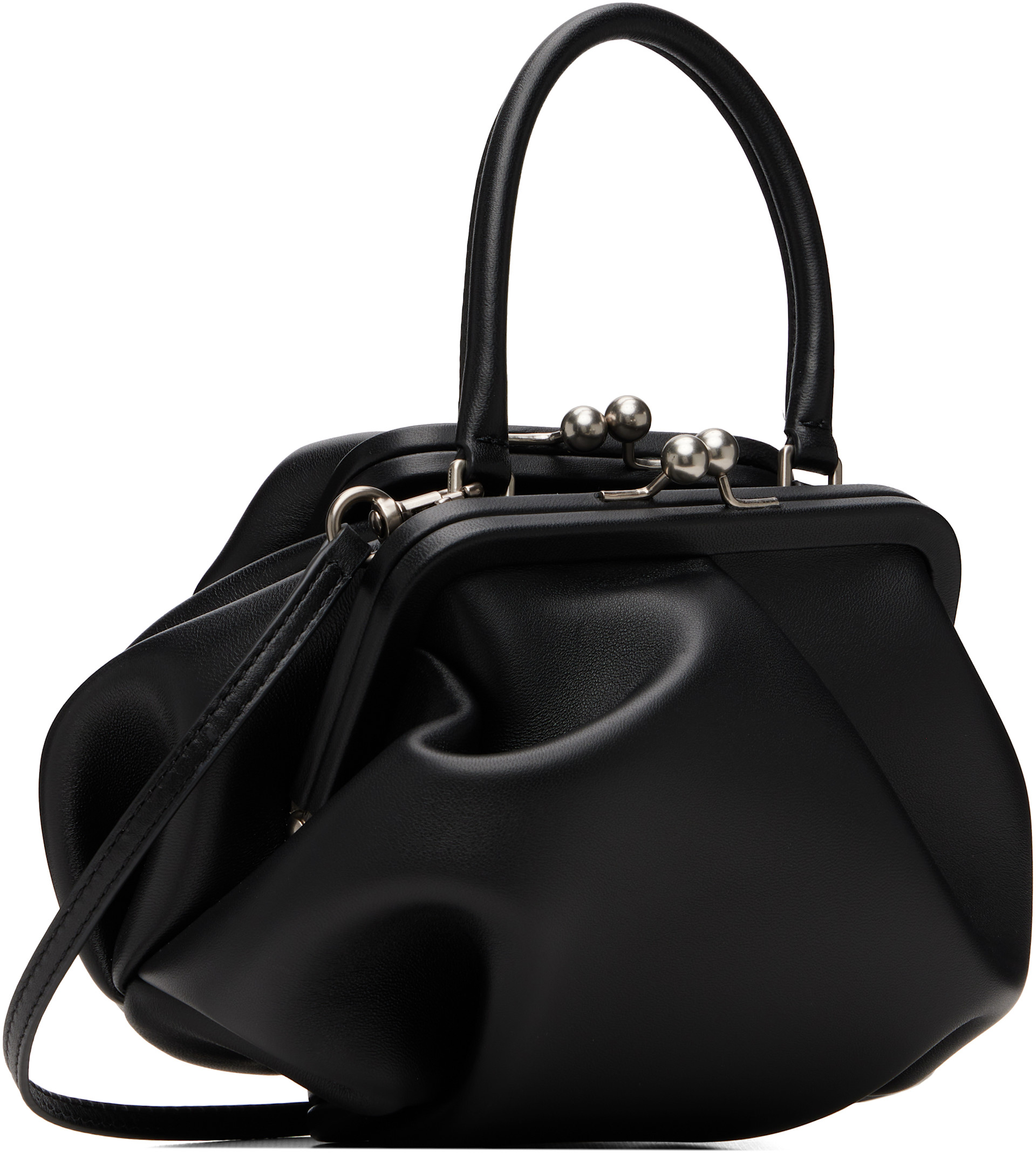 Marc Jacobs: Black Wave Kisslock Bag | SSENSE